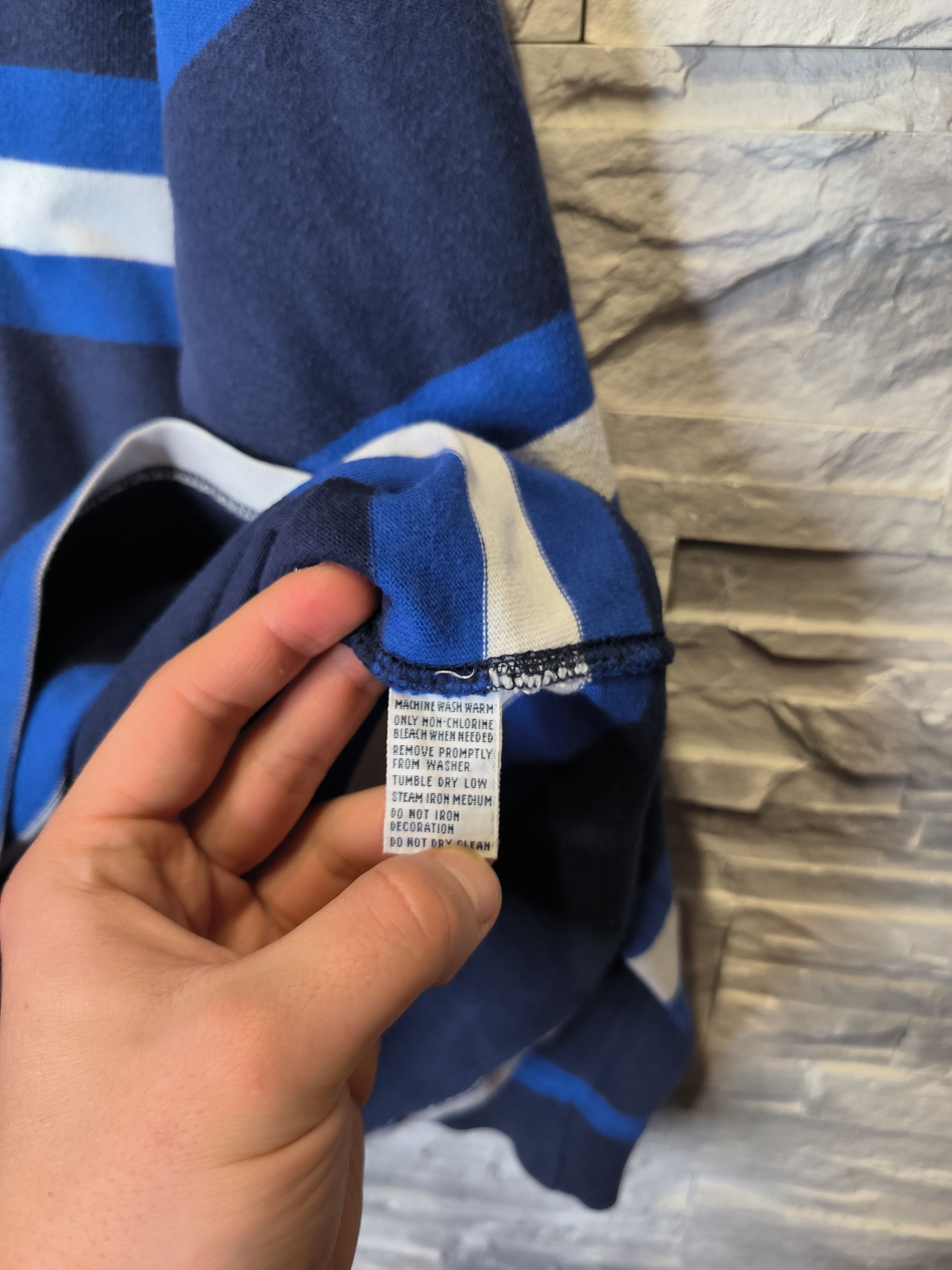 Polo Ralph Lauren Vintage Polo Ralph Lauren Sweatshirt Rugby Striped 90s Size US XL / EU 56 / 4 - 5 Thumbnail