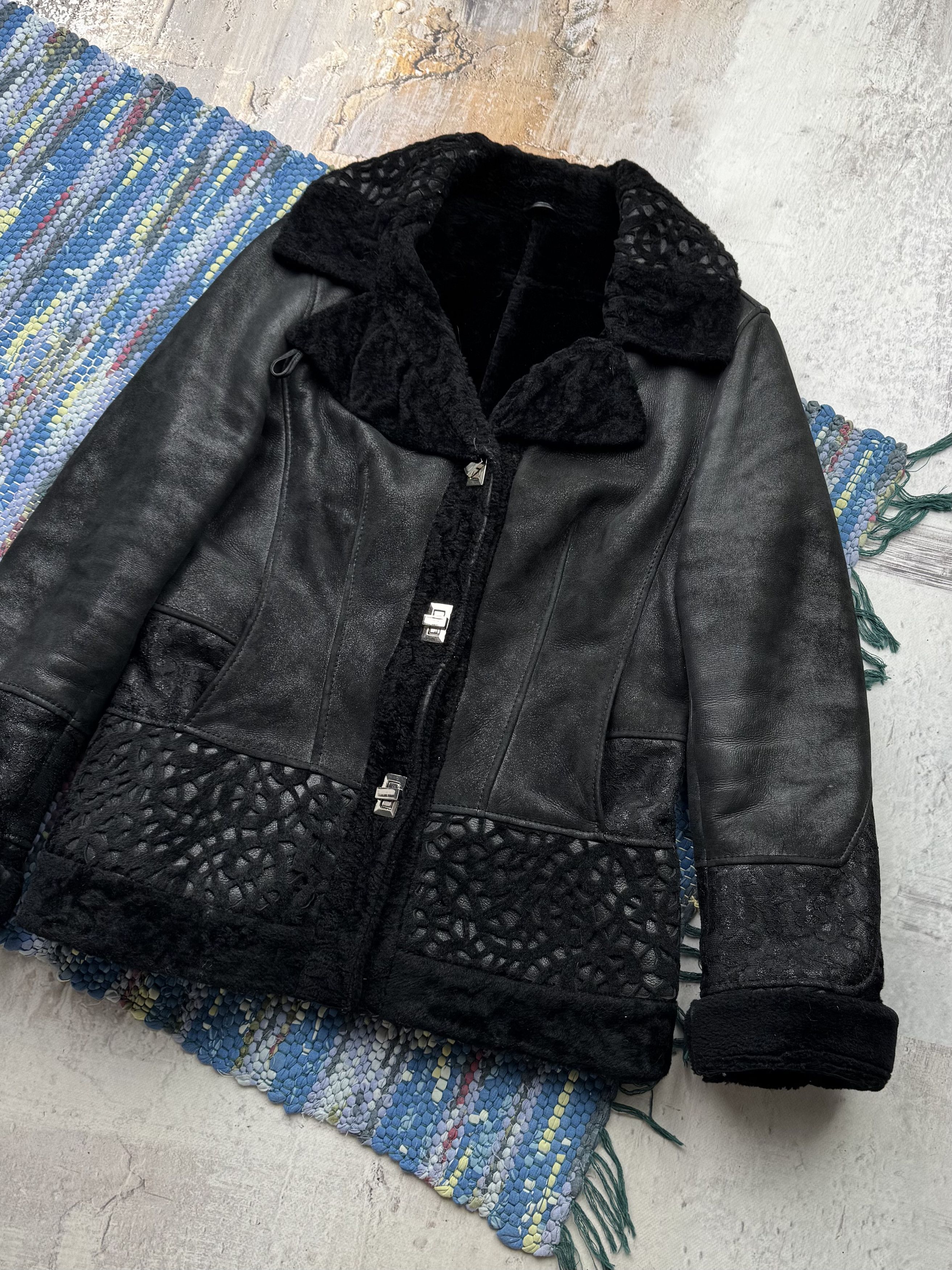 Japanese Brand Vintage Real Sheepskin Coat D15(583)A787 Size L / US 10 / IT 46 - 3 Thumbnail