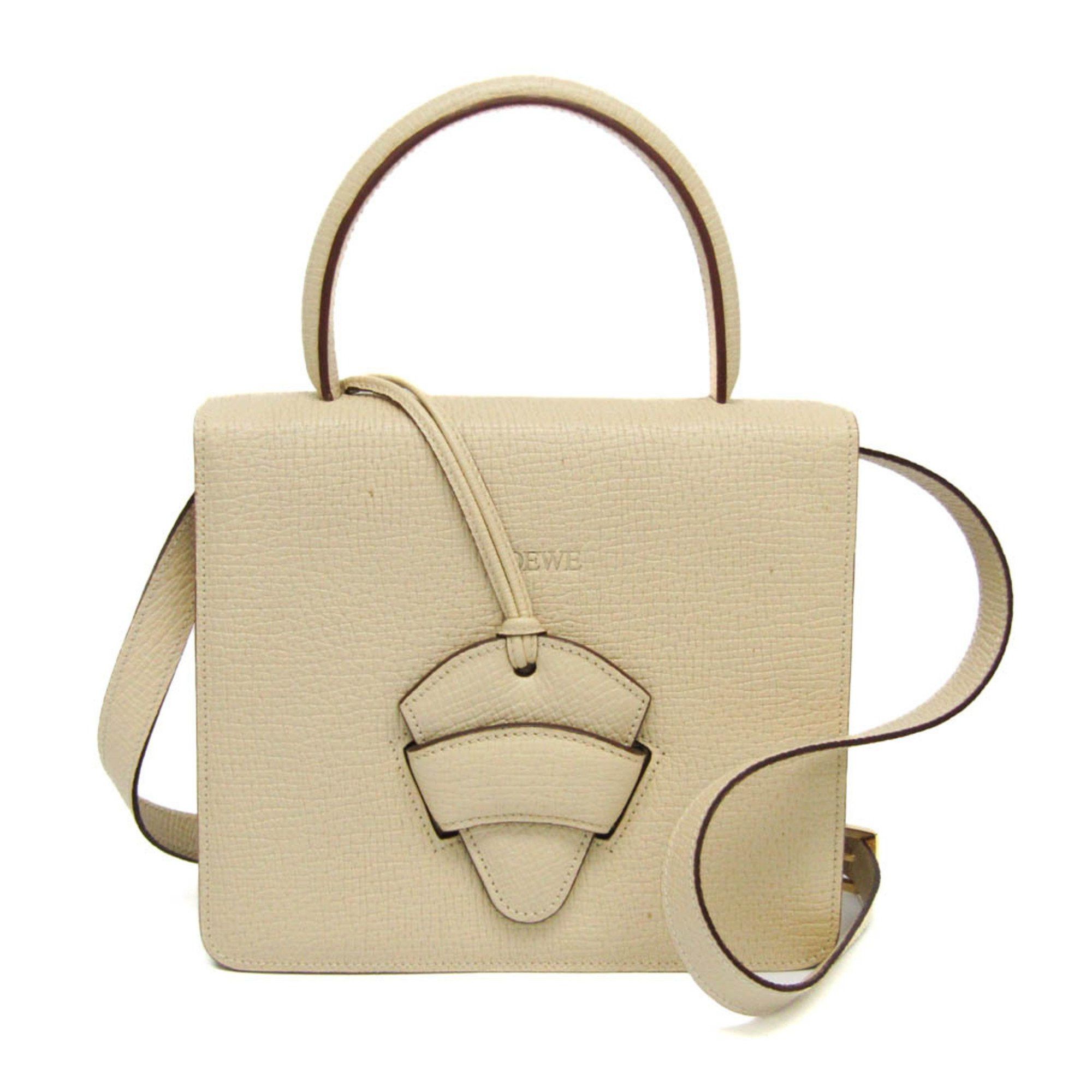 Loewe Loewe Barcelona Women's Leather Handbag,Shoulder Bag Cream Size ONE SIZE - 1 Thumbnail
