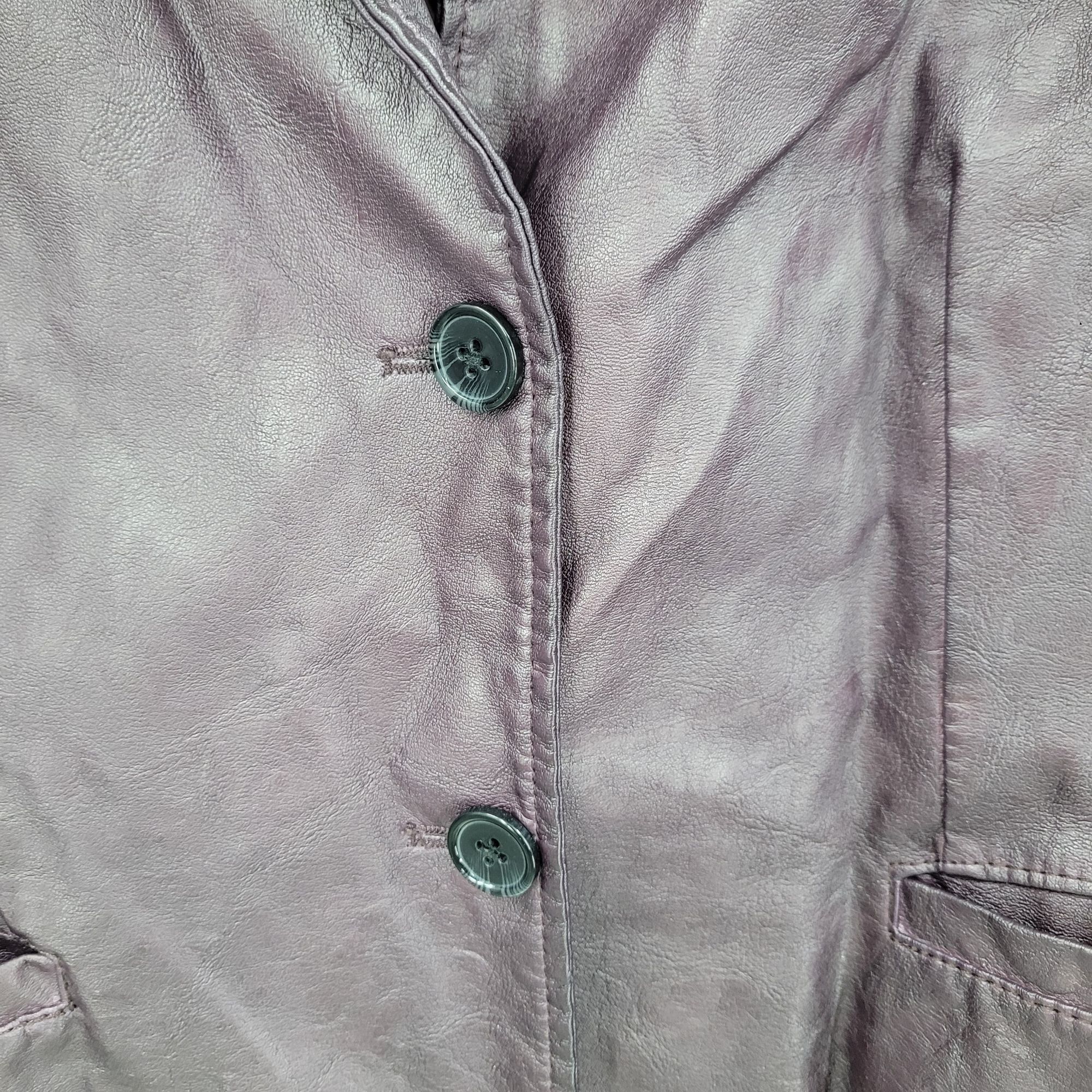Other Womens Oxblood Vegan Faux Leather Jacket Sz L Eggplant Purpl Size L / US 10 / IT 46 - 6 Thumbnail