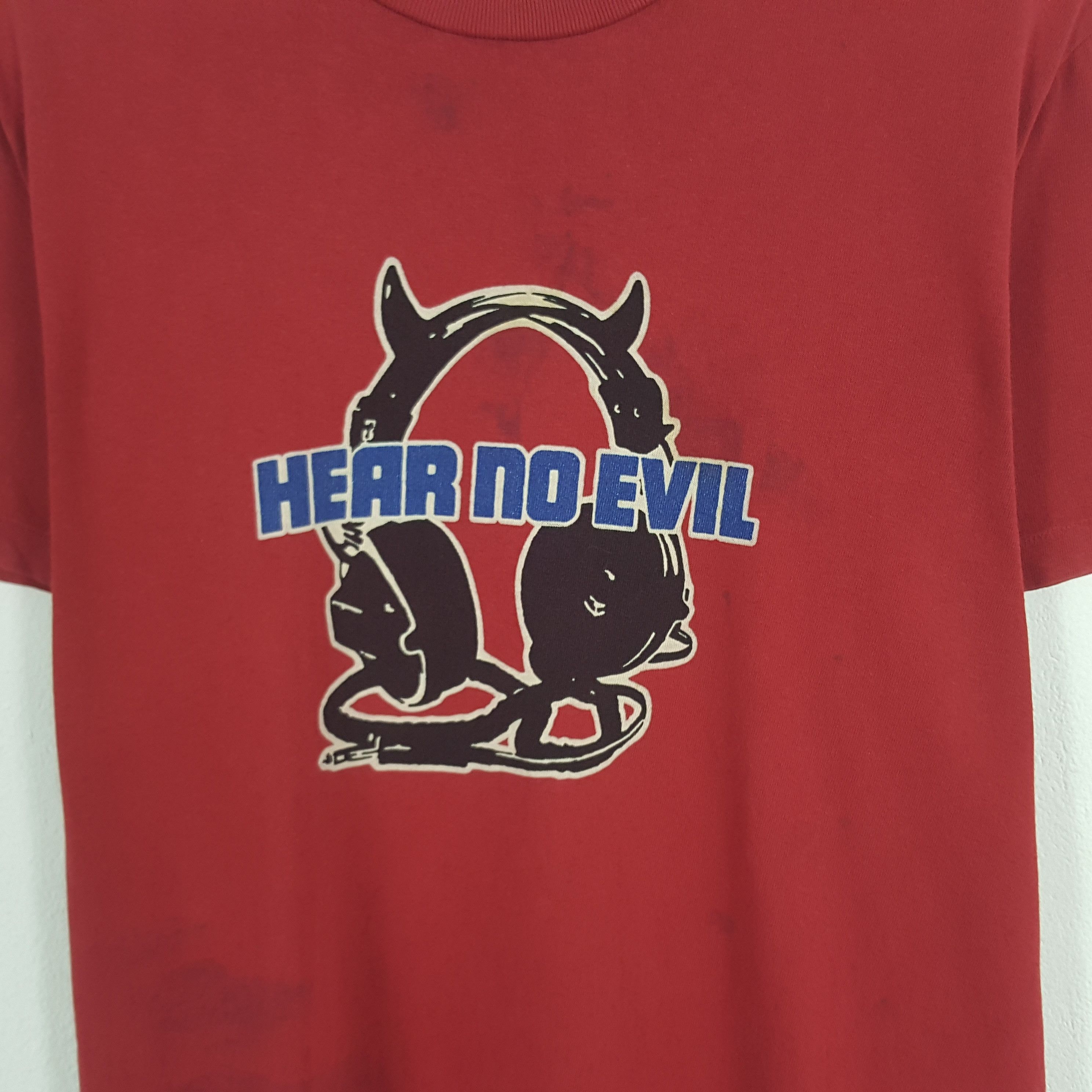 Hysteric Glamour × Japanese Brand × Vintage Vintage 90’s Hysteric Glamour HearNo Evil Tshirt Size US L / EU 52-54 / 3 - 2 Thumbnail
