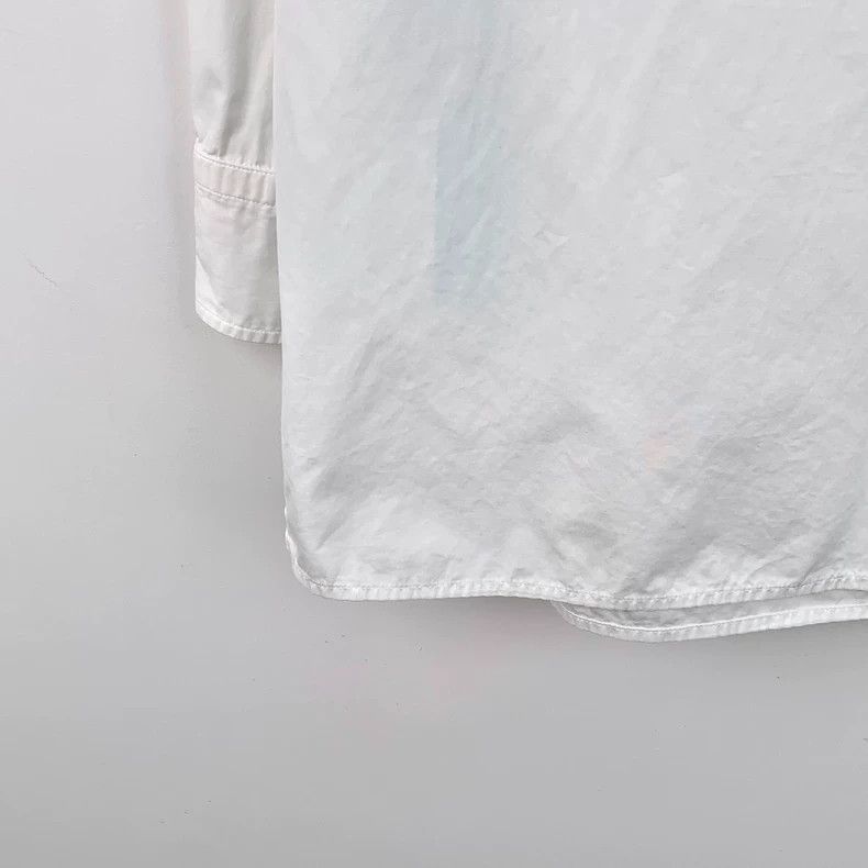 Prada Prada White pocket triangle label cotton lapel single-brea Size XS / US 0-2 / IT 36-38 - 4 Thumbnail