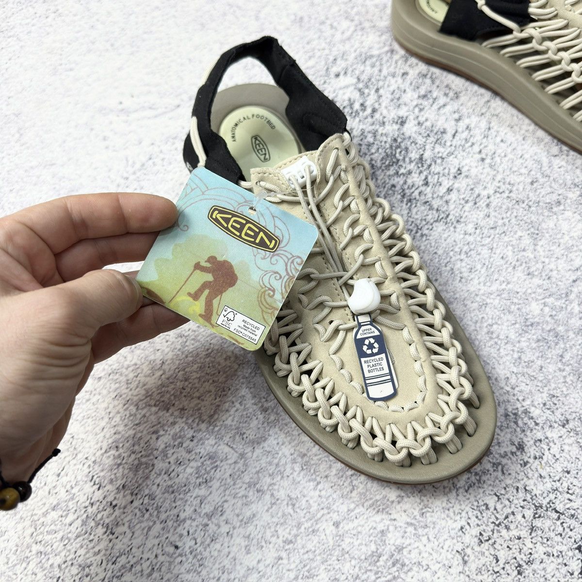 Designer × KEEN New Keen Uneek Mens Sandals Beige US9 UK8 EU42 27cm Size US 9 / EU 42 - 4 Thumbnail