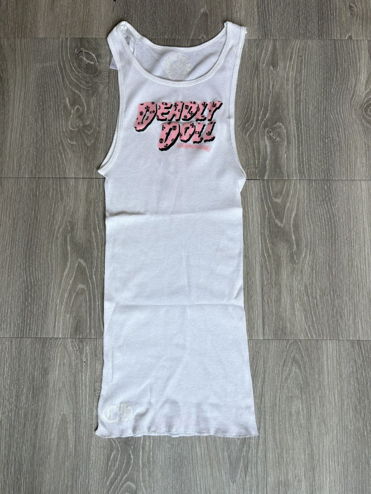 Chrome Hearts Chrome Hearts White Deadly Doll Tank Top | Grailed