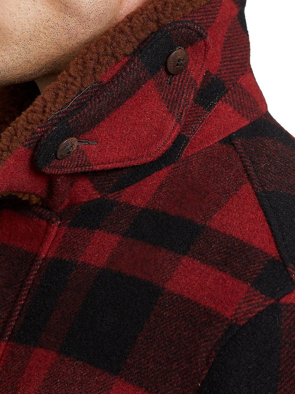 Polo Ralph Lauren Polo Ralph Lauren Shearling-Collar Plaid Barn Coat Sz Small Size US S / EU 44-46 / 1 - 5 Thumbnail