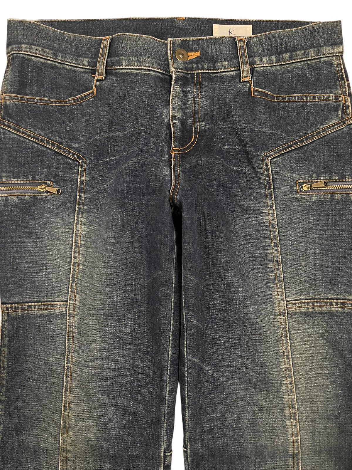 14th Addiction Vintage Japanese Brand Avant Garde Style Baggy Jeans Size US 33 - 3 Thumbnail