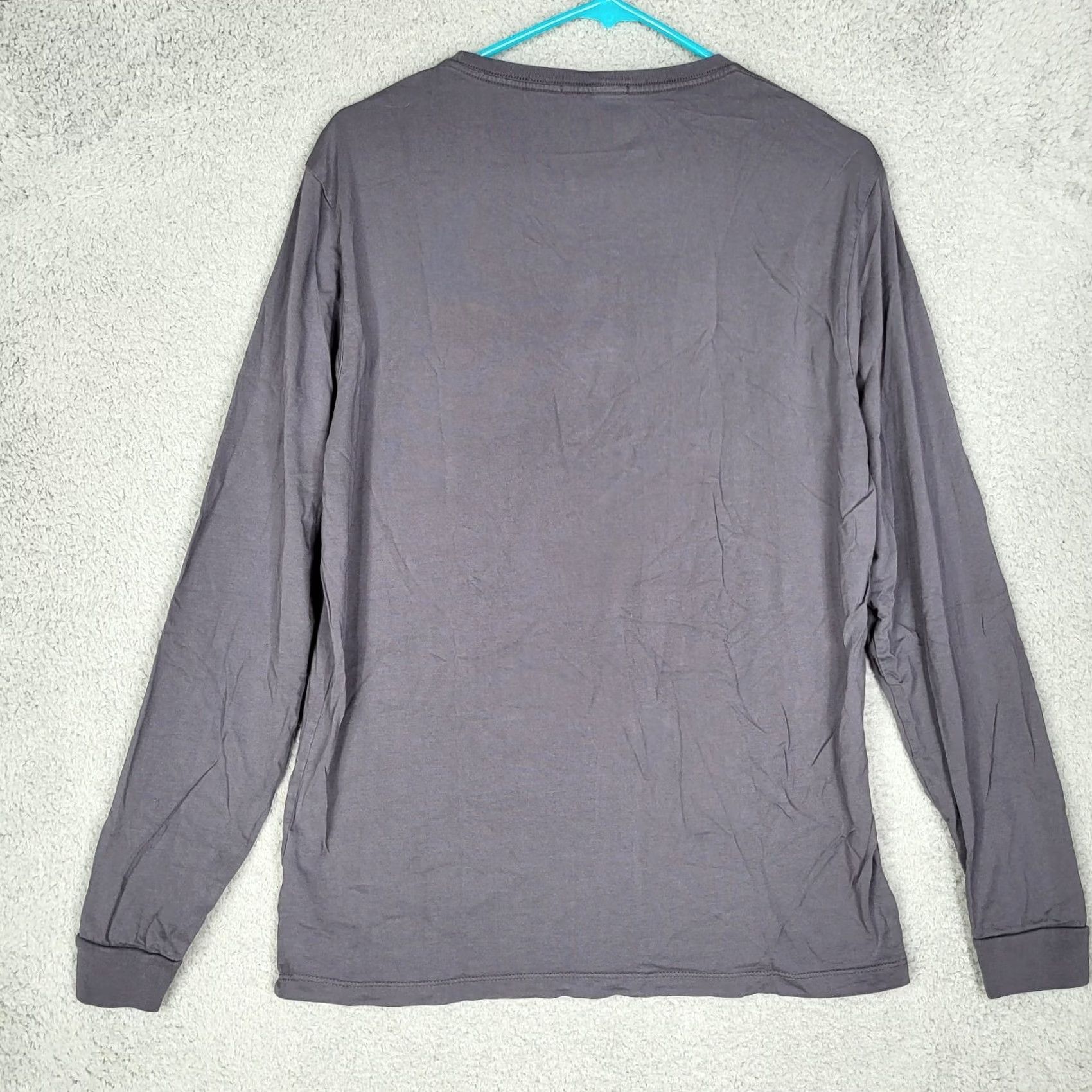 Marine Layer Marine Layer T-Shirt Gray Long Sleeve Crew Neck Men M Regular Cotton Jersey Logo Vintage No Size US M / EU 48-50 / 2 - 5 Thumbnail
