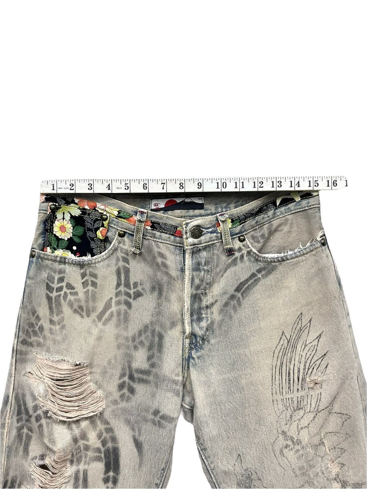 Hot Model Sex Designer Super Destroyed Ripped Blowout Mudmax Denim Size 30" / US 8 / IT 44 - 20 Thumbnail