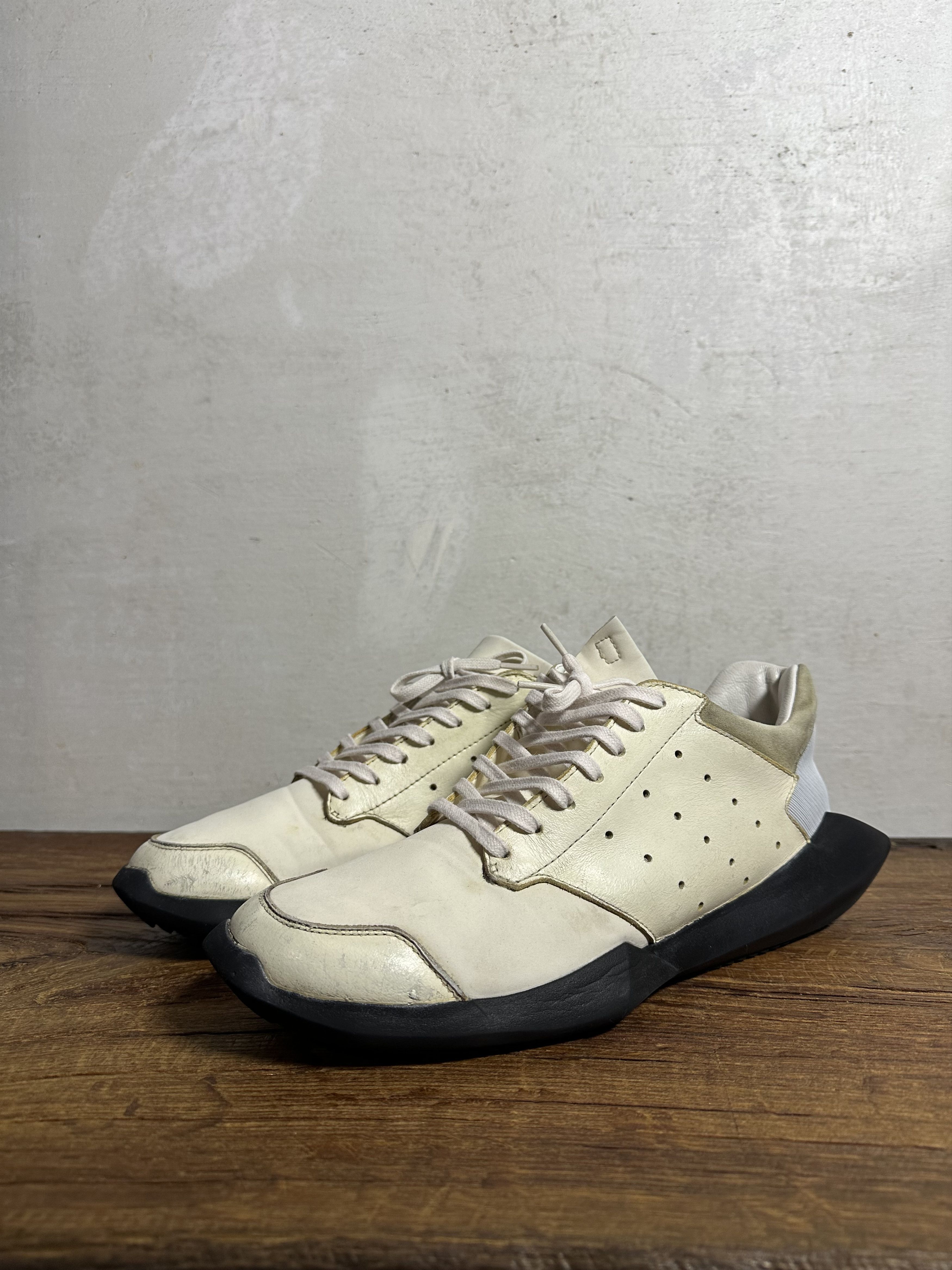 Adidas × Rick Owens Rick Owens x adidas SS14 White Tech Runner Size US 9.5 / EU 42-43 - 3 Thumbnail