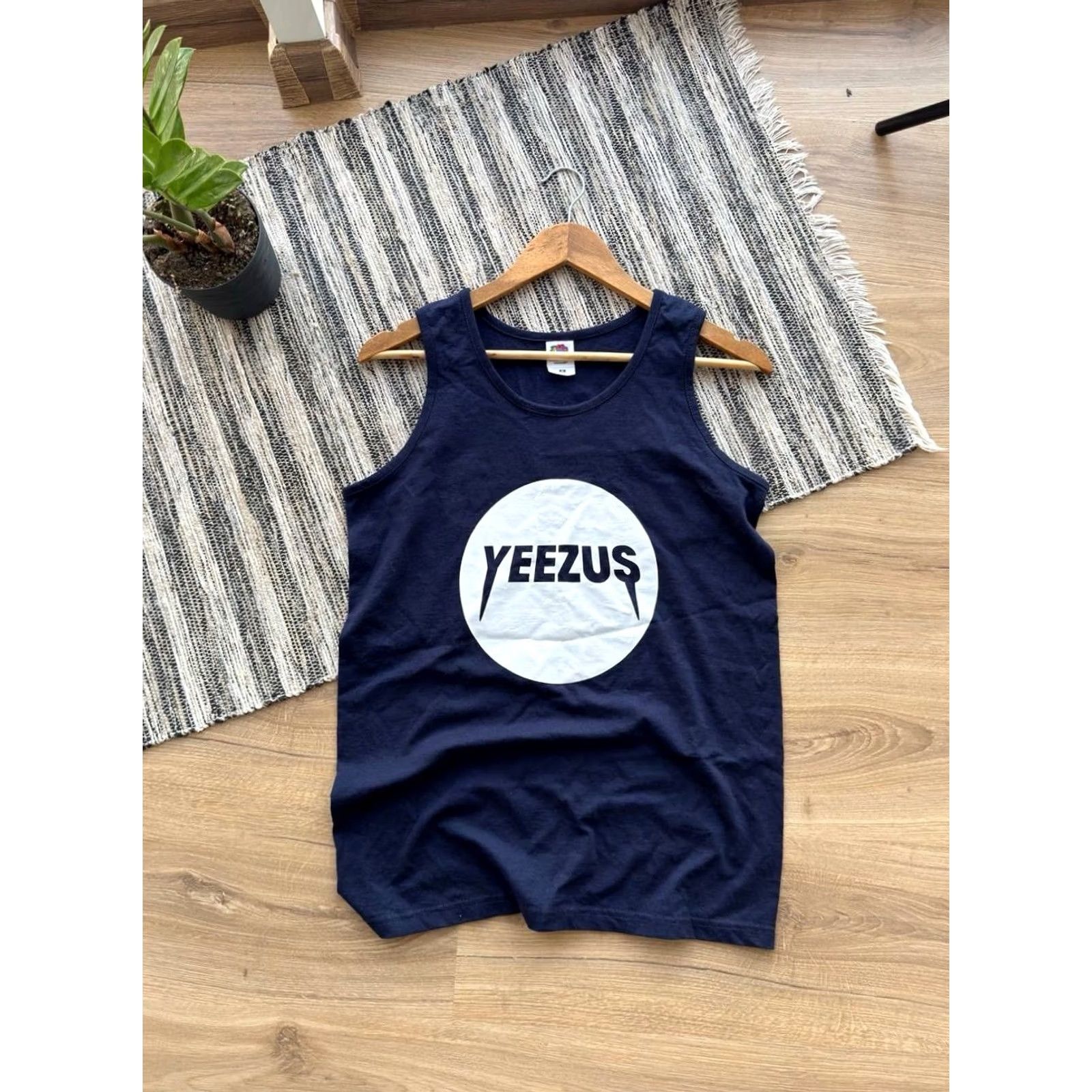 Yeezy VINTAGE Yeezy T-Shirt SleeveLESS Tank Top Yeezus Kanye West Concert Tour Blue M Mens Shirt Size US M / EU 48-50 / 2 - 2 Thumbnail