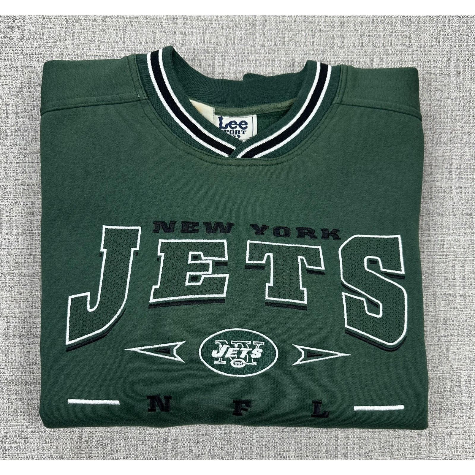 Lee New York Jets Sweatshirt 2XL Green Football Lee 90s Heavy Size US XXL / EU 58 / 5 - 12 Thumbnail
