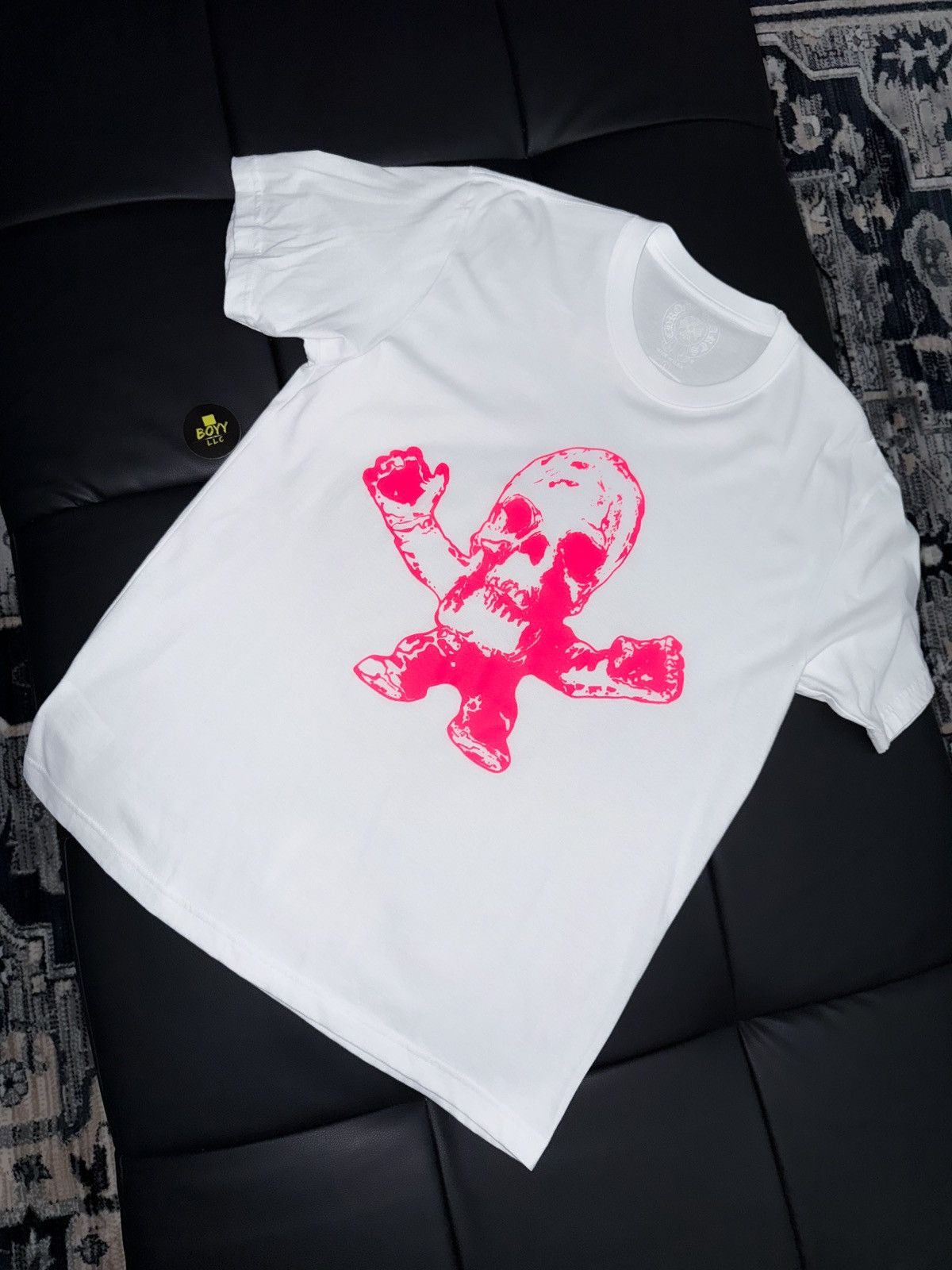 CHROME HEARTS ホワイトTシャツ Chrome Hearts Floral Cross T-Shirt 'White' CHFC544
