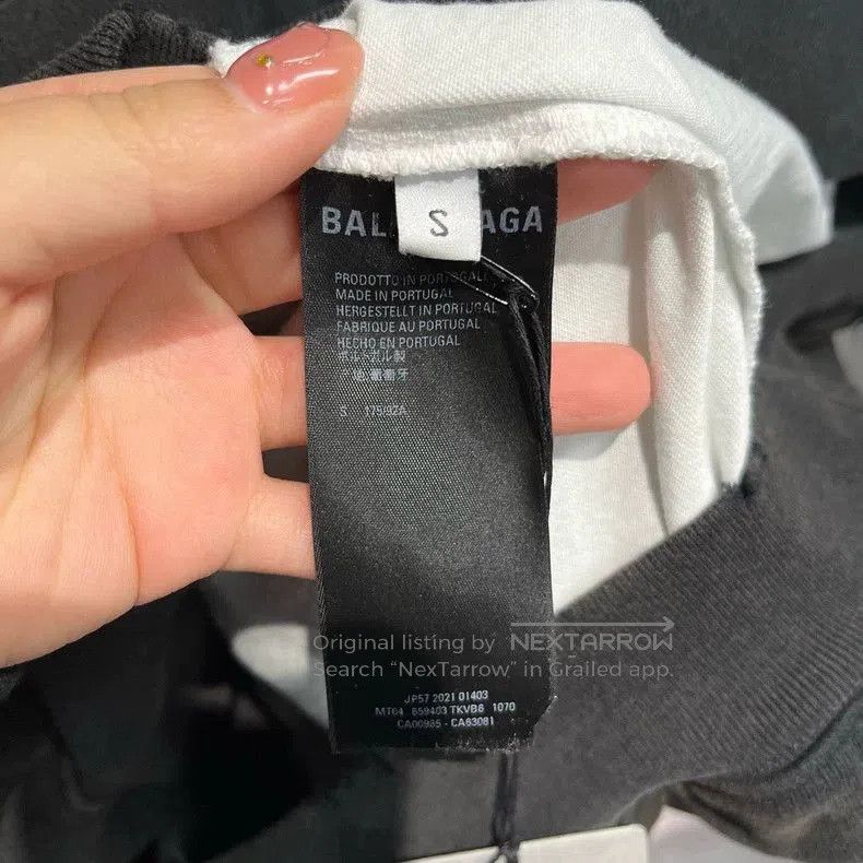 Balenciaga Balenciaga Black Distressed Print Hoodie. Size US XS / EU 42 / 0 - 4 Thumbnail