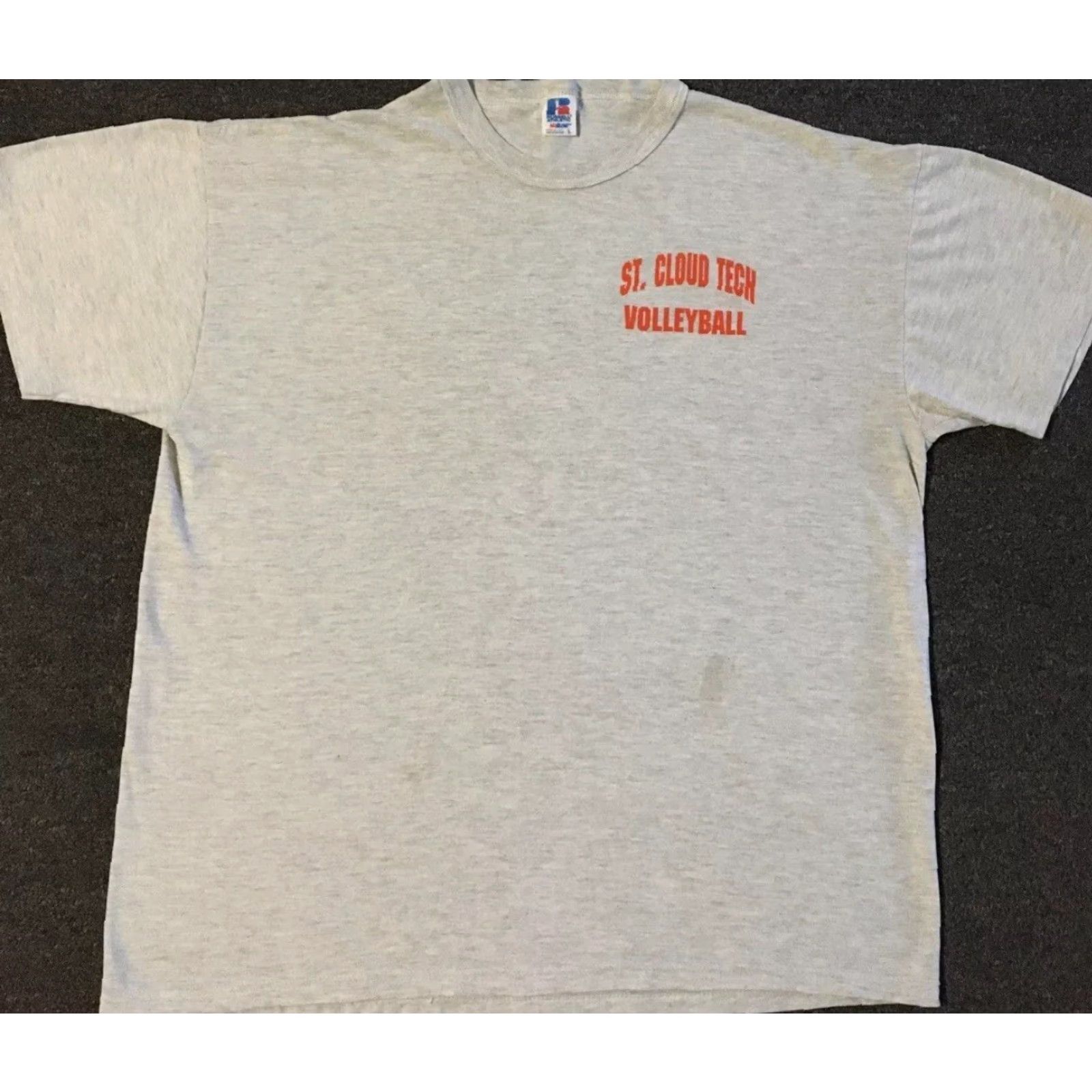 Vintage VINTAGE St Cloud Tech Volleyball Shirt M L Gray 90s Russell Athletic College Grunge Vintage 90s Shirt Mens United States USA Size US M / EU 48-50 / 2 - 2 Thumbnail