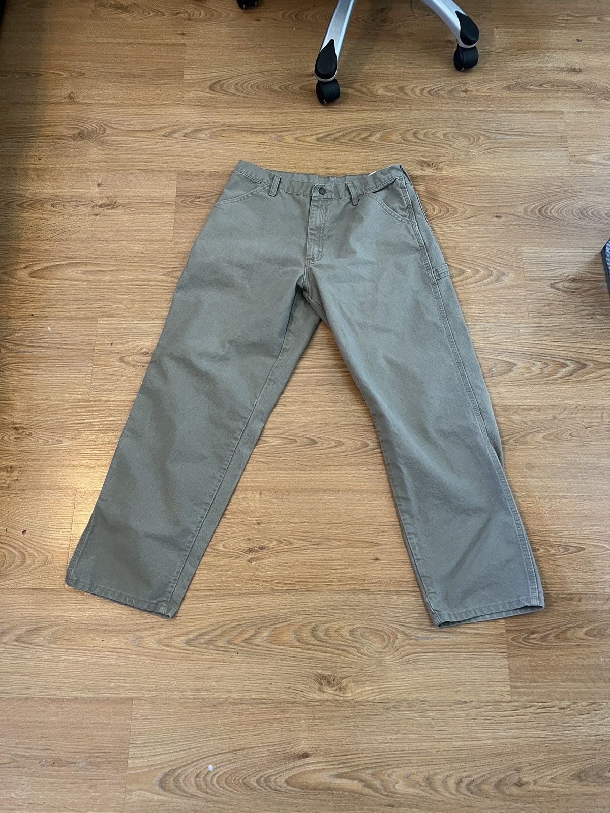 Rustler vtg rustler work pants grey/beige Size US 32 / EU 48 - 3 Thumbnail