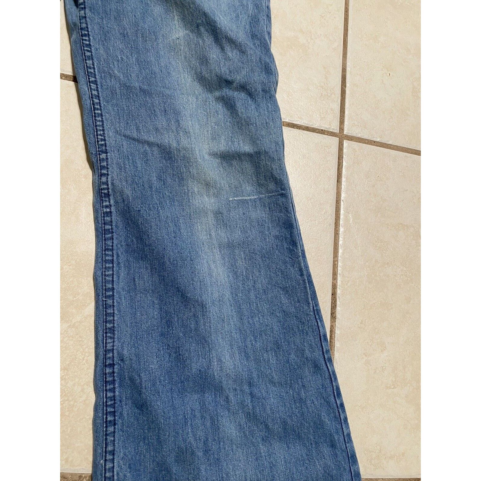 Faded Glory VTG 70s Faded Glory Appendagez Denim Jeans Bell Bottoms Size 29" - 2 Thumbnail
