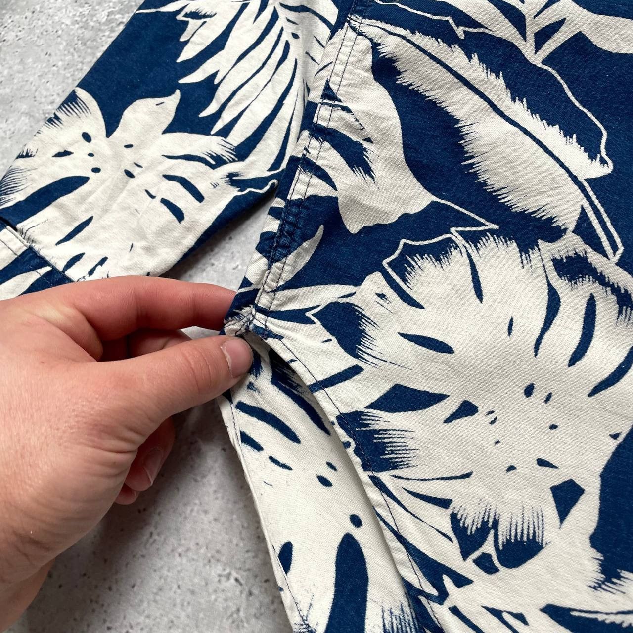 Our Legacy Our Legacy 1980-81 Floral Indigo Long Sleeve Shirt Size S Size US S / EU 44-46 / 1 - 18 Thumbnail