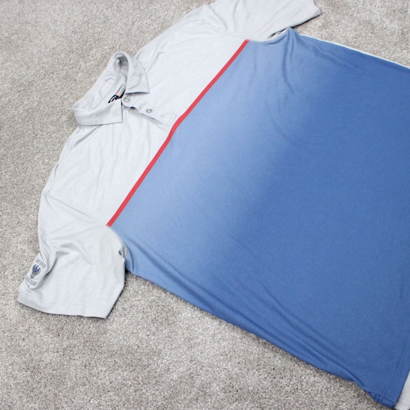 Callaway Callaway Opti-Dri Polo Shirt Mens XL Blue/Gray Polyester Stretch S/S Pullover Polo Size US XL / EU 56 / 4 - 6 Thumbnail