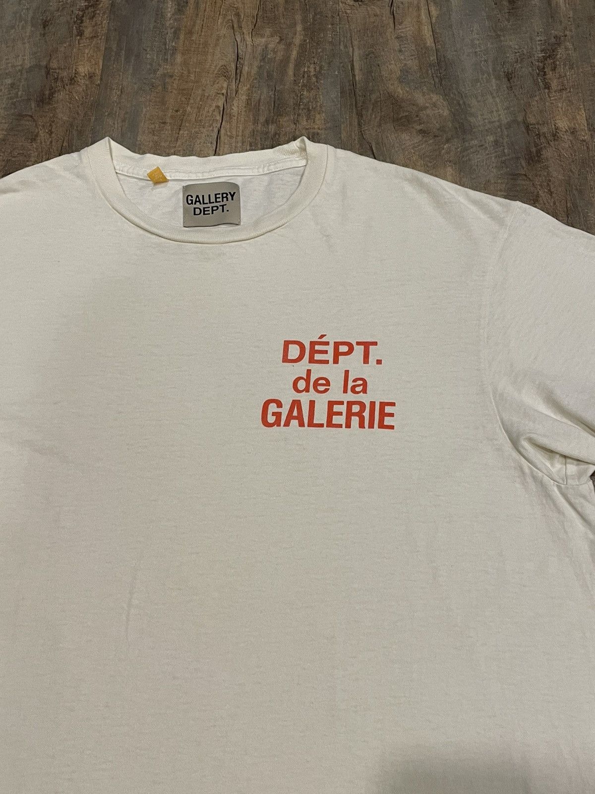 Gallery Dept. RARE Gallery Dept French Logo Tee Cream Orange Souvenir Size US L / EU 52-54 / 3 - 4 Thumbnail