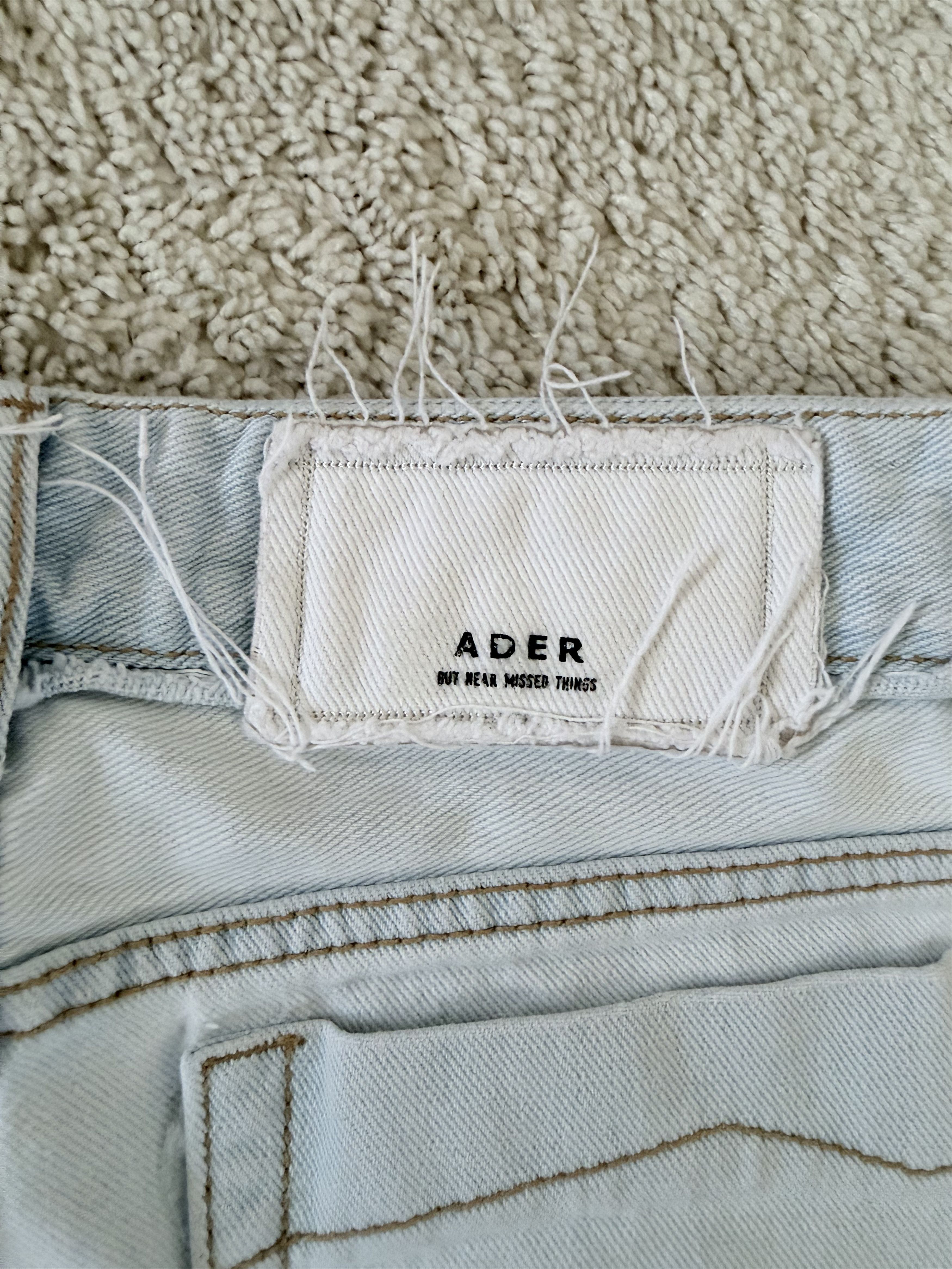 Ader Error Ader Error Light Wash Distressed Jeans Size US 28 / EU 44 - 4 Thumbnail