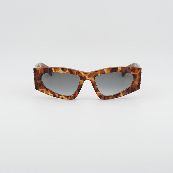 Gucci Gucci GG2040S 004 Sunglasses Havana Cat Eye Frame, Grey Size ONE SIZE - 2 Thumbnail
