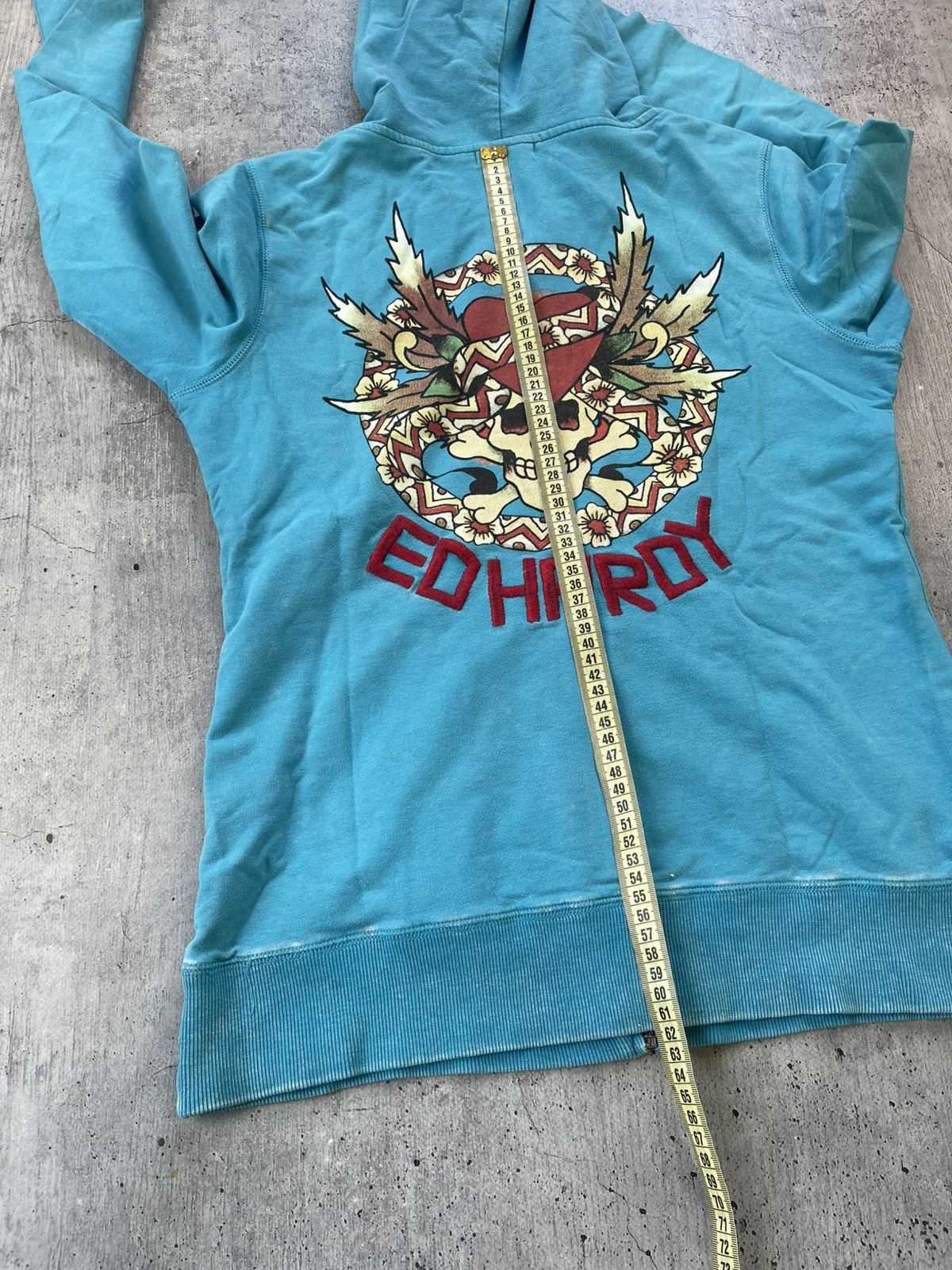 Ed Hardy × Vintage Vintage Y2k Ed Hardy Suit(Pants+Zip Sweatshirt) Skull ☠️ 90’s Size XL / US 12-14 / IT 48-50 - 24 Thumbnail