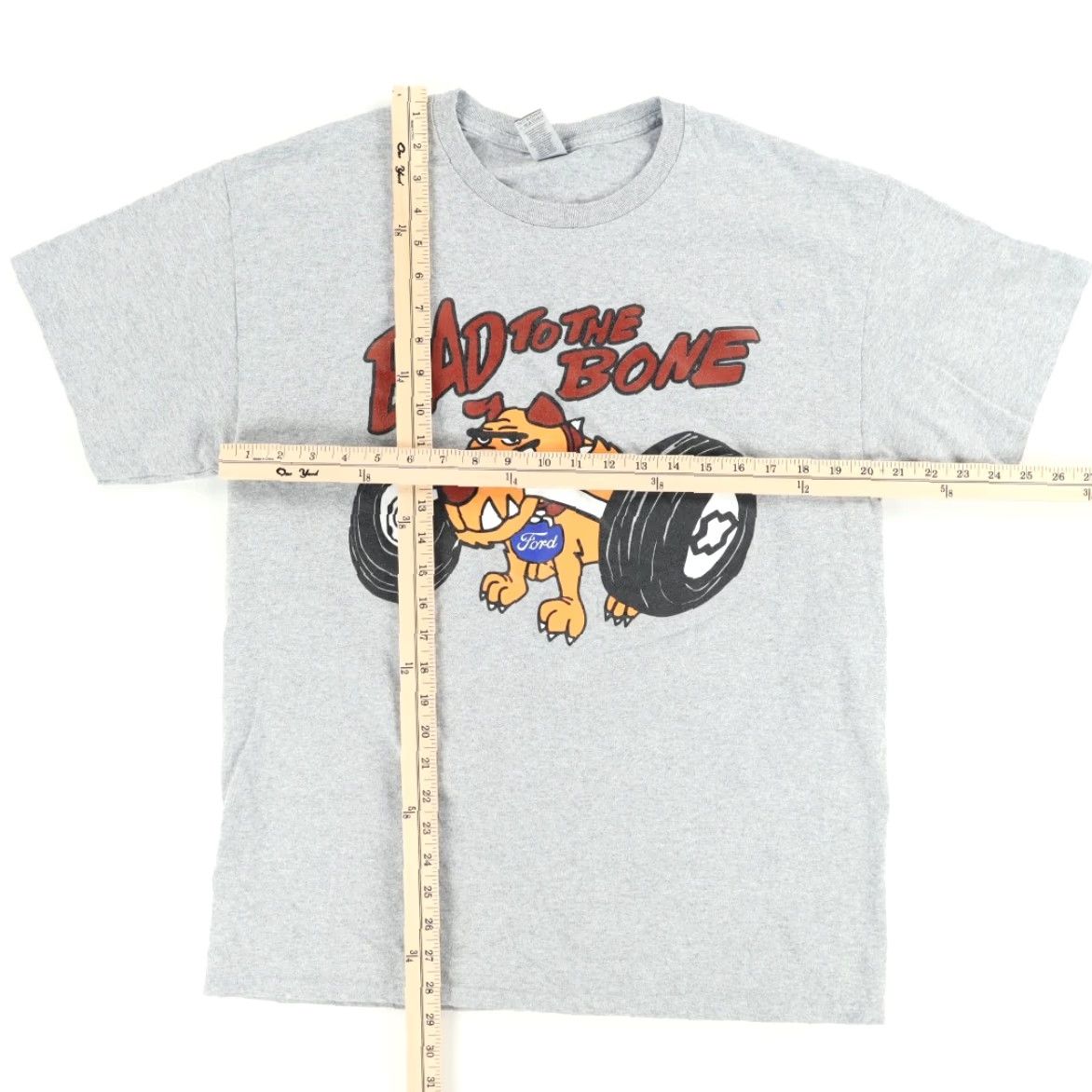 Gildan **Ford Bad to the Bone Solid Gray Men's L T-Shirt** User: **Ford Bad to the Bone Solid T-Shirt Gray Men's L** Size US L / EU 52-54 / 3 - 3 Thumbnail