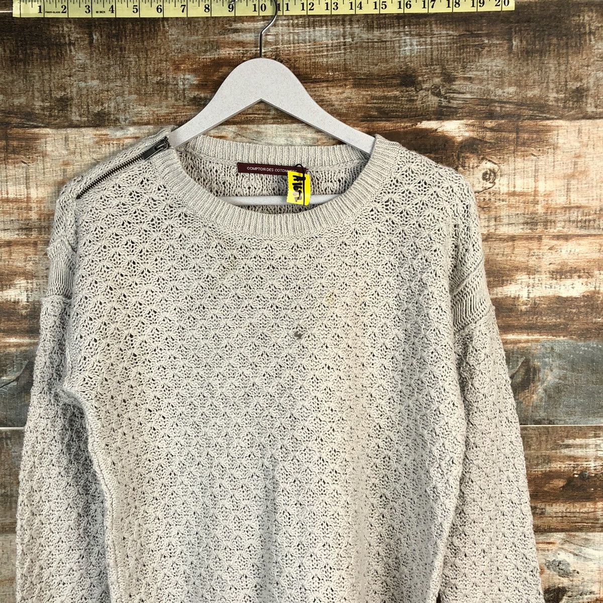Designer × Homespun Knitwear Comptoir Des Cotonniers Grey Knitwear #A1682 Size M / US 6-8 / IT 42-44 - 5 Thumbnail
