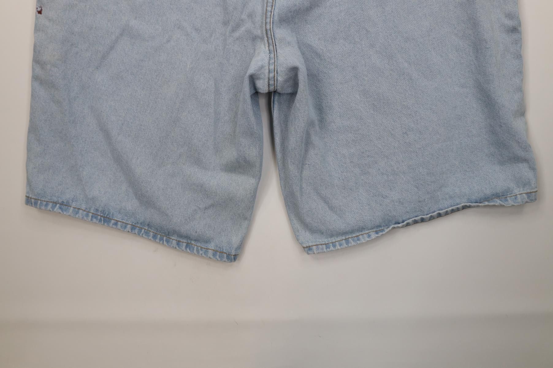 Vintage Vintage 90s IOU Skateboarding Baggy Denim Jean Shorts Blue Size US 38 / EU 54 - 14 Thumbnail