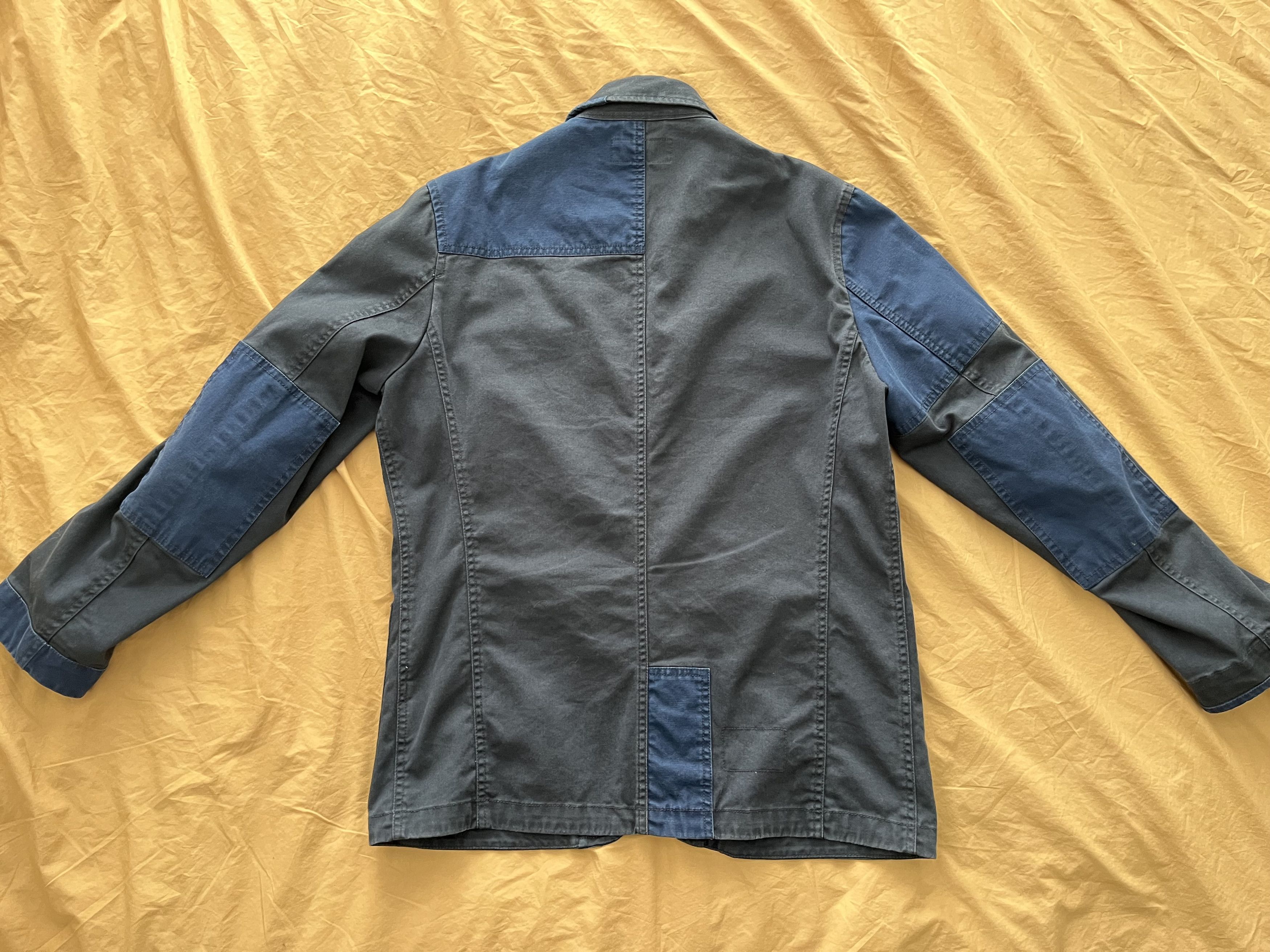 Universal Works Bakers Jacket - Mixed Navy Patchwork Twill Size US M / EU 48-50 / 2 - 4 Thumbnail