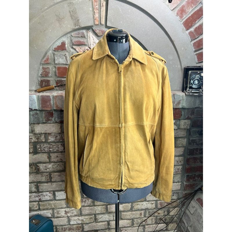 Vintage suede Leather Jacket Size US M / EU 48-50 / 2 - 1 Thumbnail