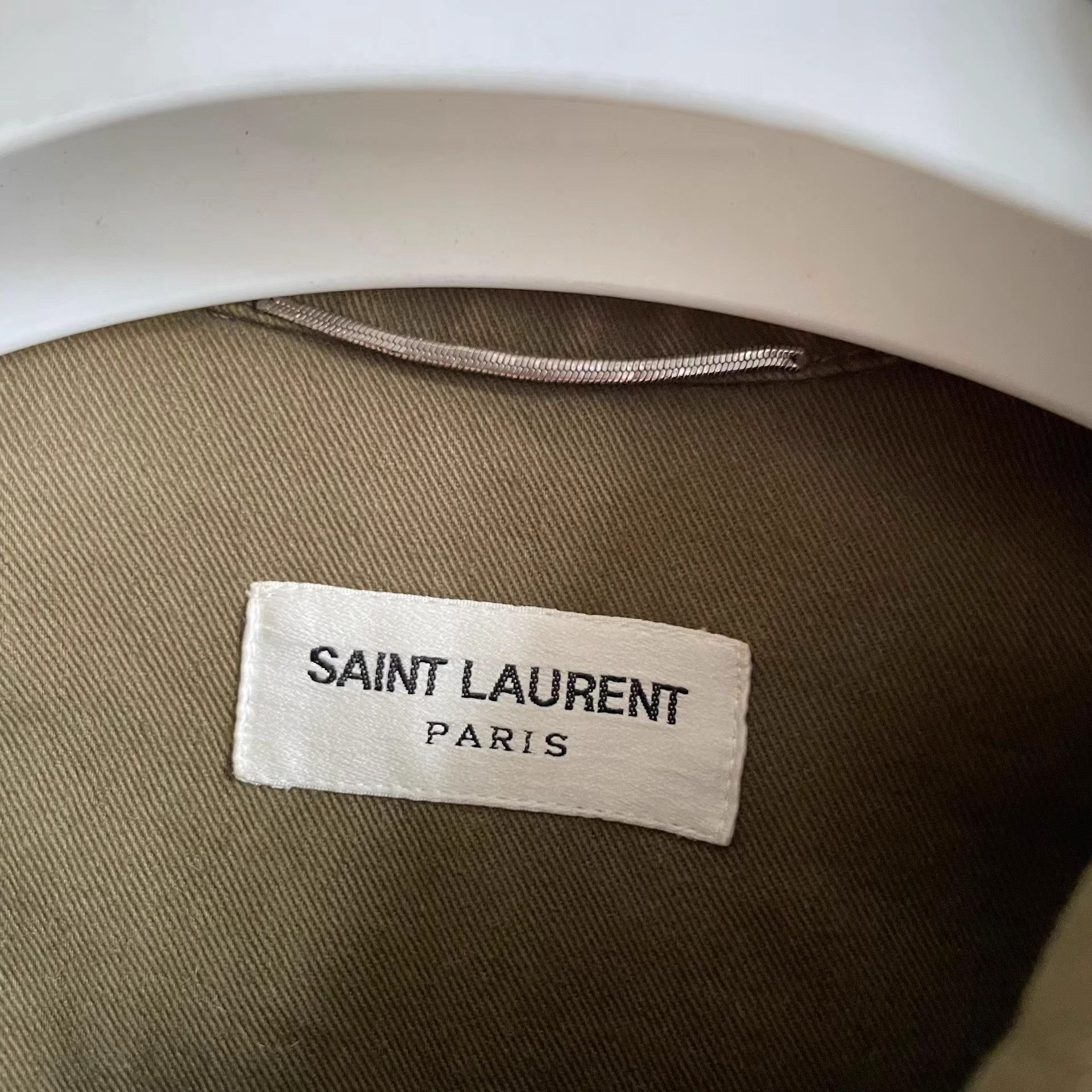 Saint Laurent Paris SLP Shark Green Cargo Distressed Jacket Size 44 Size US S / EU 44-46 / 1 - 4 Thumbnail