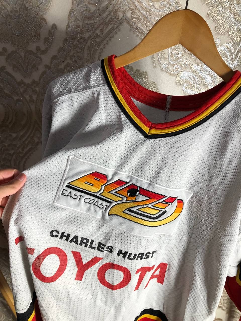 Ccm Vintage East Coast Blaze Hockey Retro Jersey CCM Y2K 90s Size US L / EU 52-54 / 3 - 3 Thumbnail