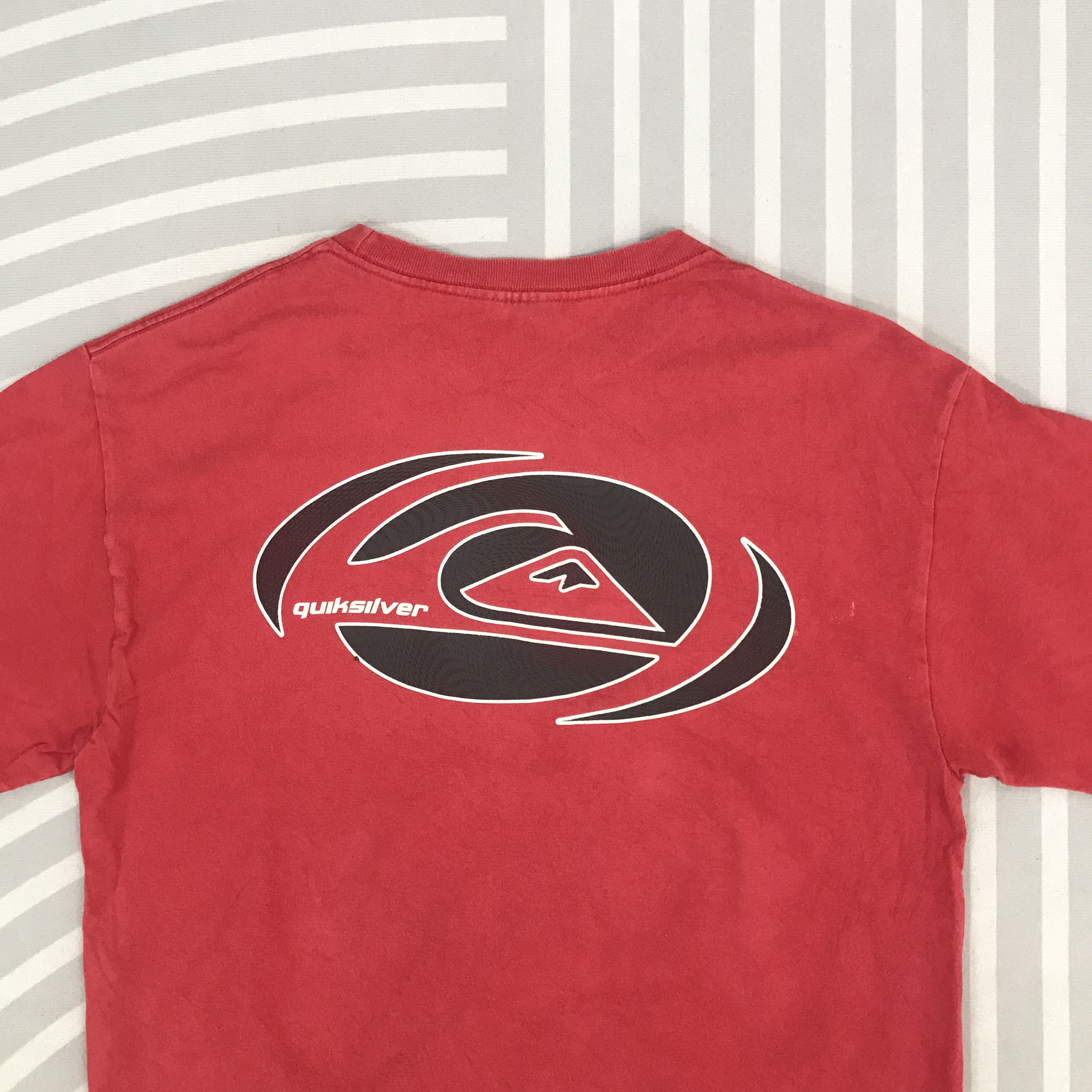 Quiksilver × Vintage Vintage Quiksilver Big Logo Red T-shirt Size US XL / EU 56 / 4 - 4 Thumbnail