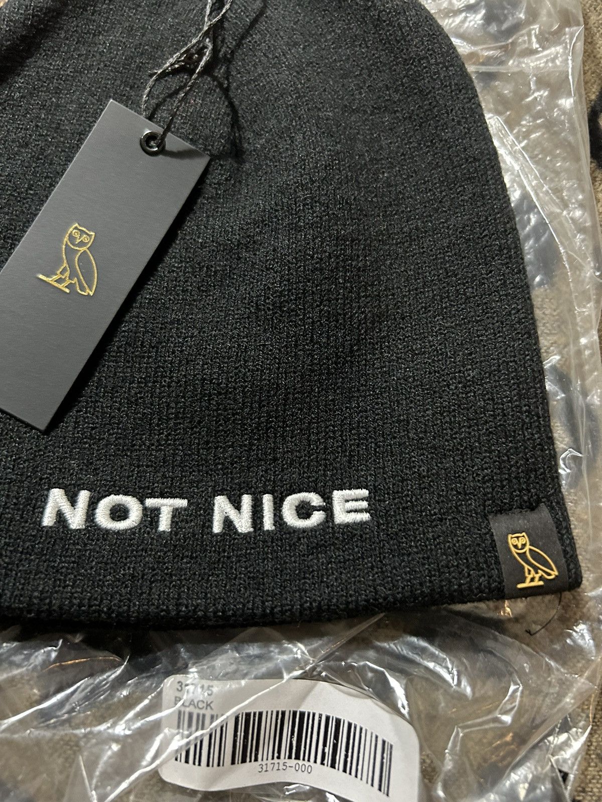 October's Very Own 2017 “Not Nice” Beanie Size ONE SIZE - 2 Thumbnail