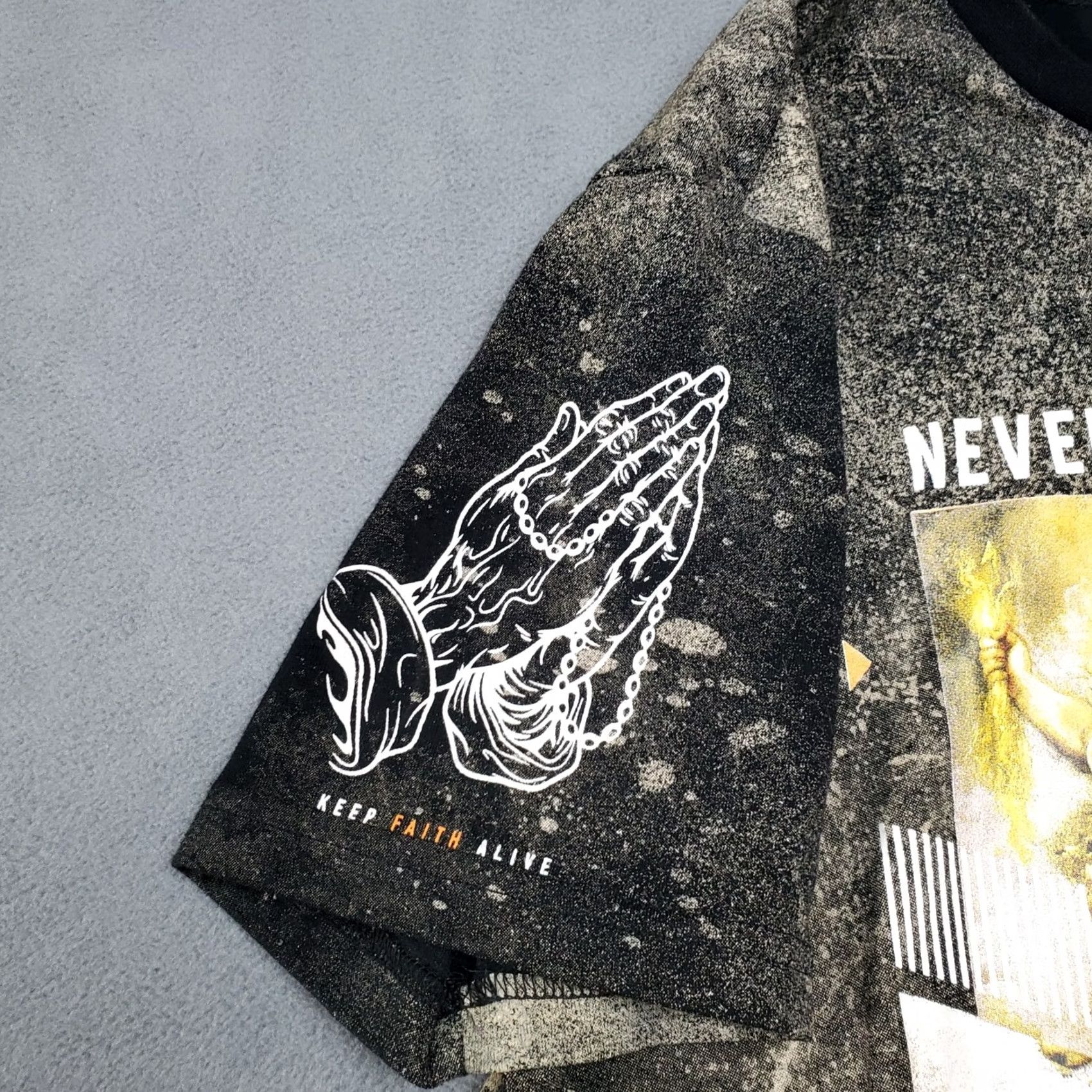 Yeezy Yeezy Shirt Mens Black Bleach Wash Kanye Crewneck Rise As 1ne Never Surrender Size US L / EU 52-54 / 3 - 2 Thumbnail