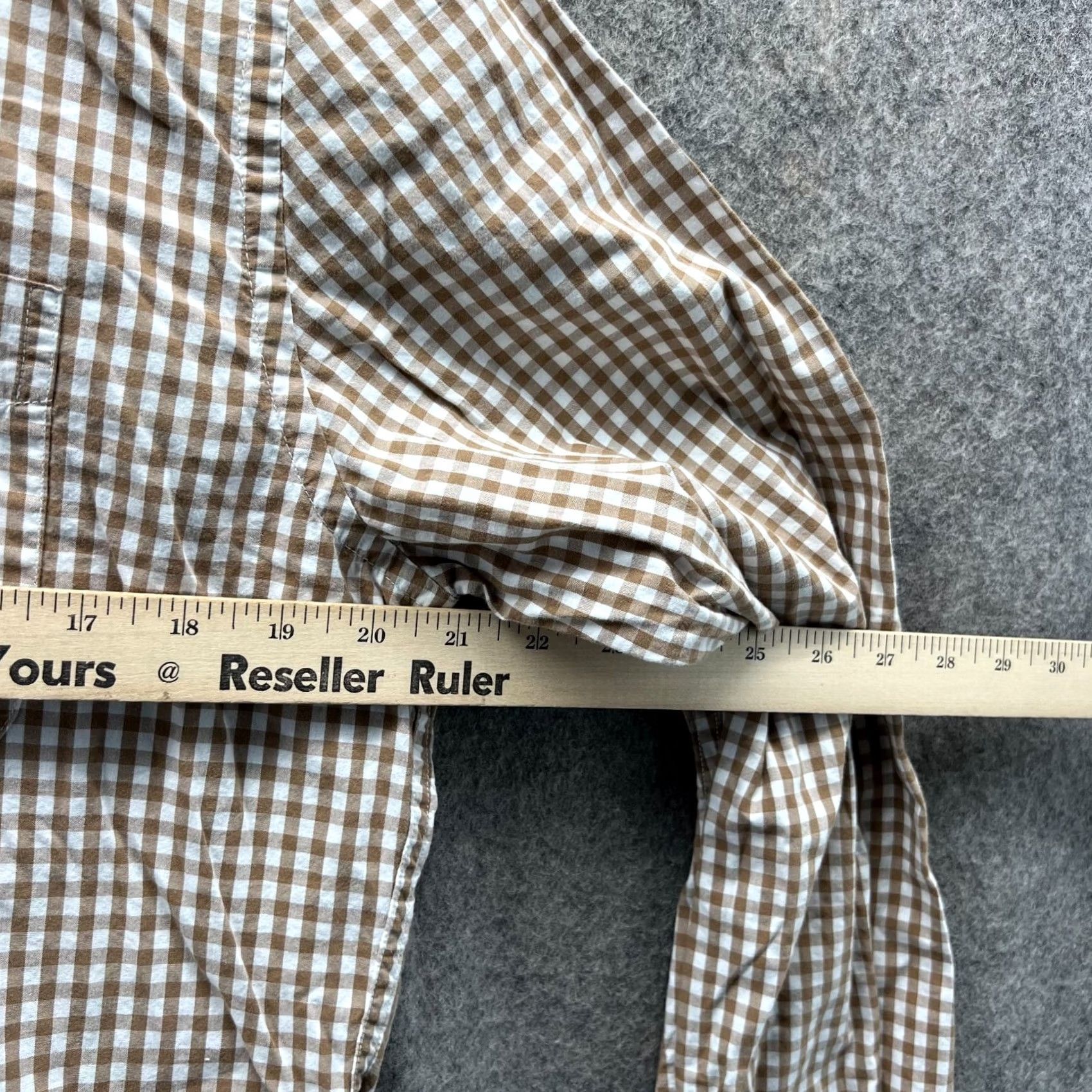 Tommy Hilfiger VINTAGE Tommy Hilfiger Shirt Men Small Check Beige Casual Button Down Classic fit Preppy Mens Size US S / EU 44-46 / 1 - 6 Thumbnail