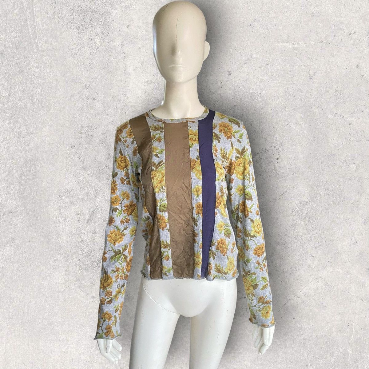 Comme des Garcons Vintage SS02 Patchwork Floral L/S Size M / US 6-8 / IT 42-44 - 1 Thumbnail