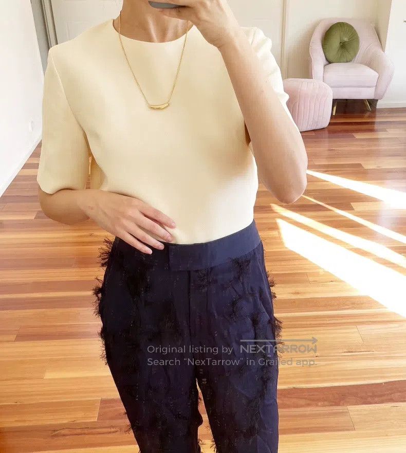 Valentino Valentino All silk wool orange top Size M / US 6-8 / IT 42-44 - 6 Thumbnail