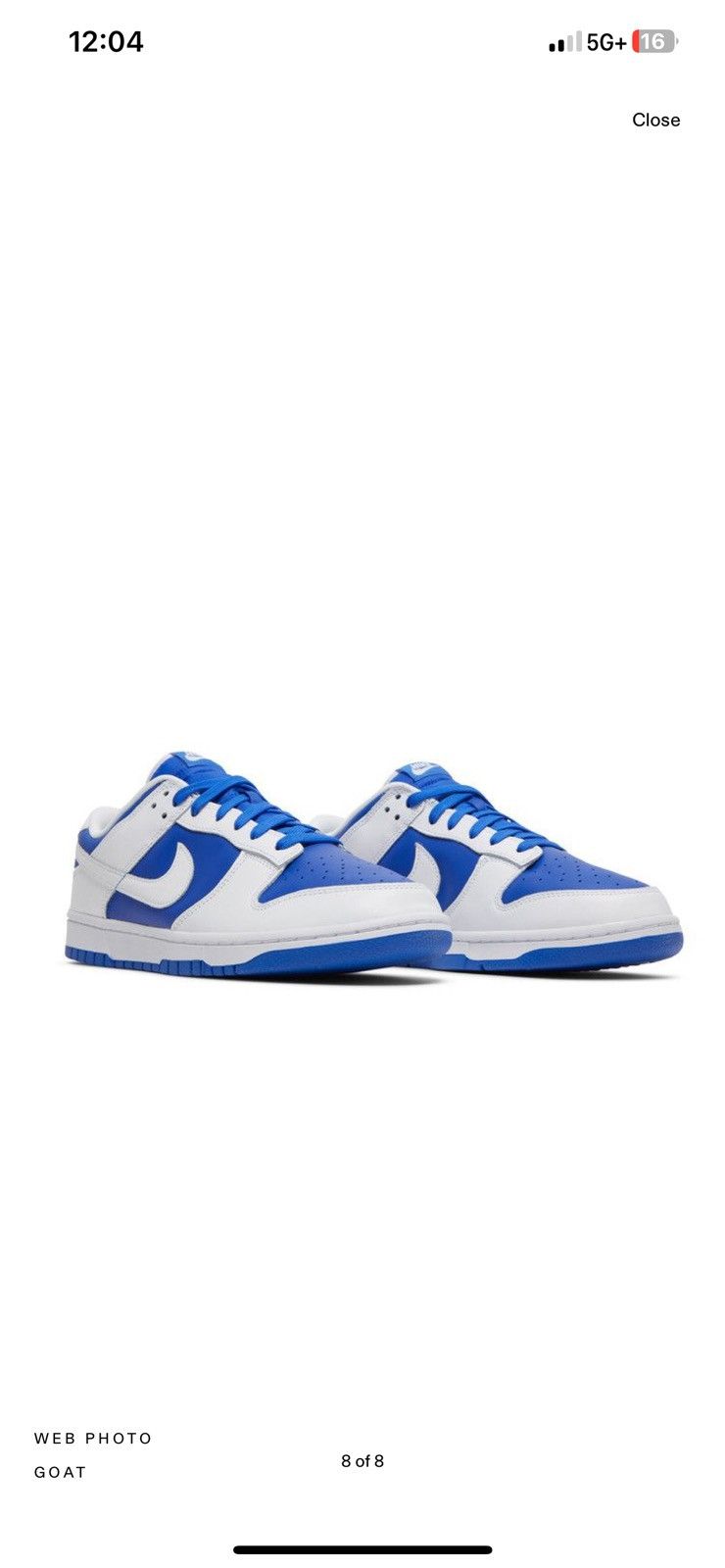 Nike Racer Blue Dunk Low Size US 9 / EU 42 - 4 Thumbnail