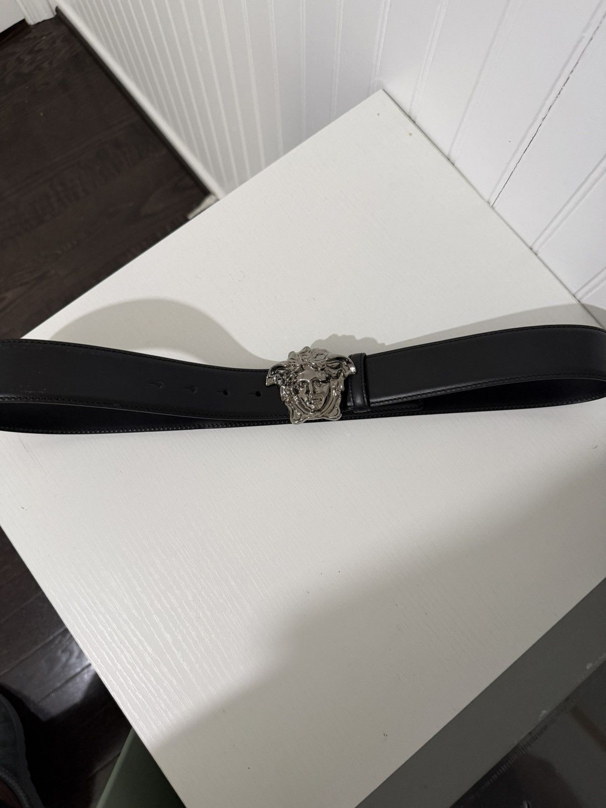 Versace Versace La Medusa Leather Belt 4 CM Size 38 - 1 Thumbnail