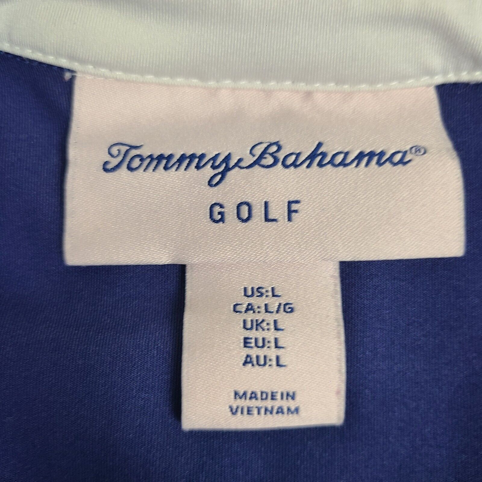 Tommy Bahama Tommy Bahama Golf Blue Collared Tank Top Womens Size Large Size L / US 10 / IT 46 - 4 Thumbnail