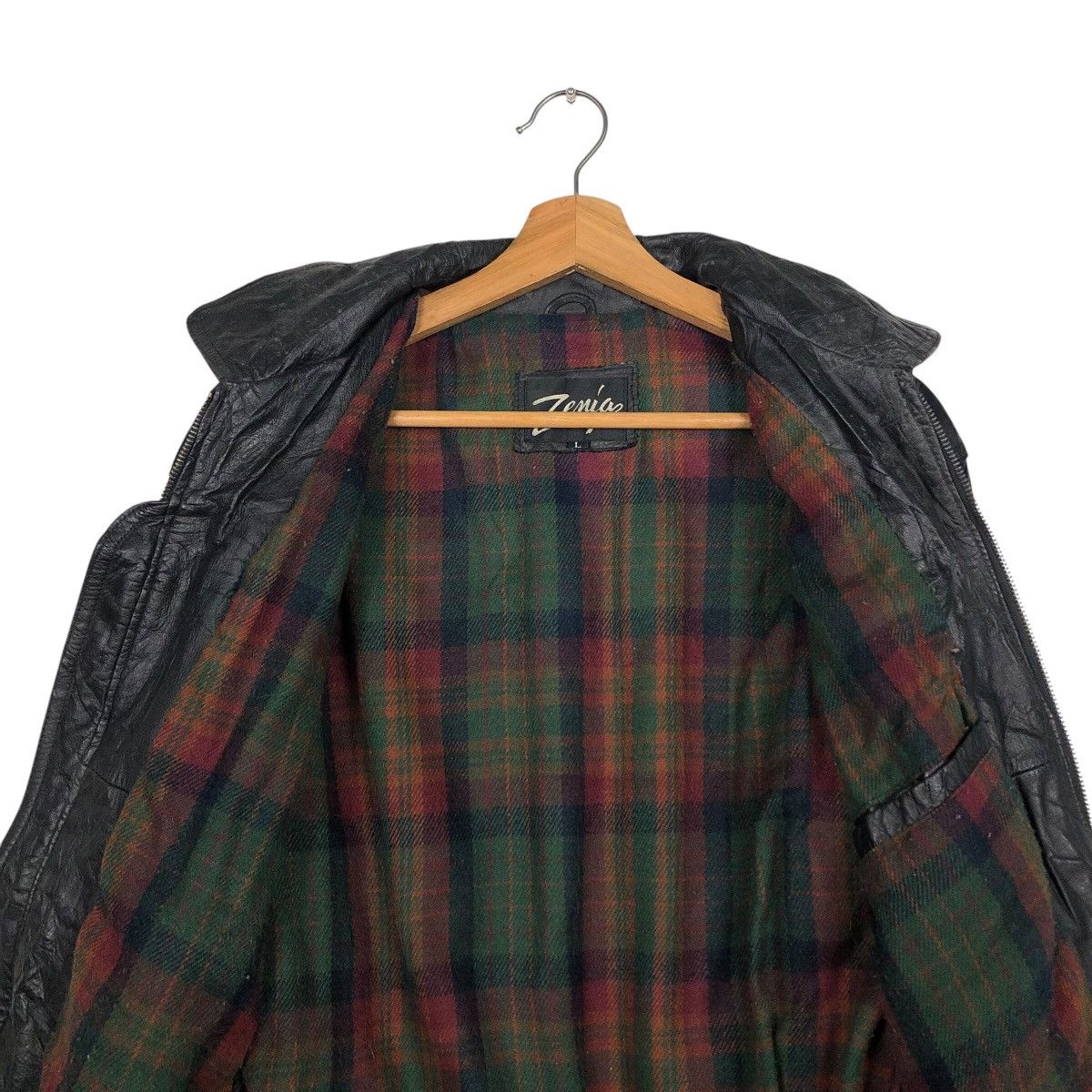 Japanese Brand × Vintage 📌Vintage Biker Leather Jacket Blanket Zania Issey Miyake Size US L / EU 52-54 / 3 - 15 Thumbnail