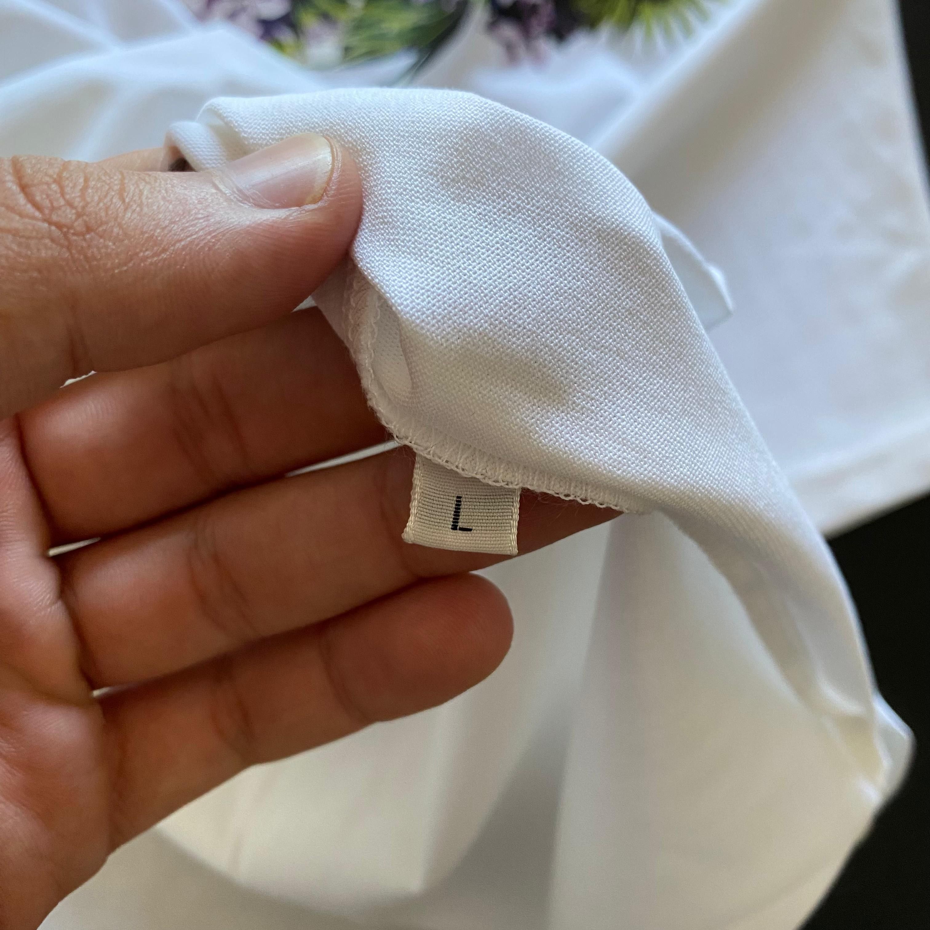 Givenchy 1 of 1 White Seamless Floral Collar Oversized T-Shirt Size L / US 10 / IT 46 - 4 Thumbnail