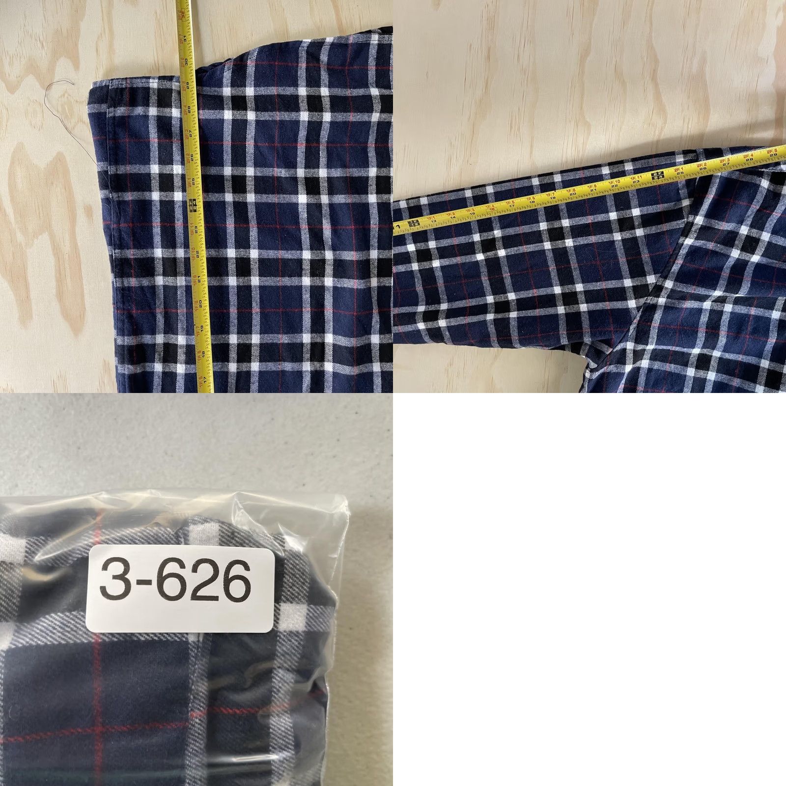 Vintage VINTAGE Mountain Ridge Shirt Mens 4XL Navy Plaid Long Sleeve Button Up Flannel Shirt Size US XXL / EU 58 / 5 - 8 Thumbnail