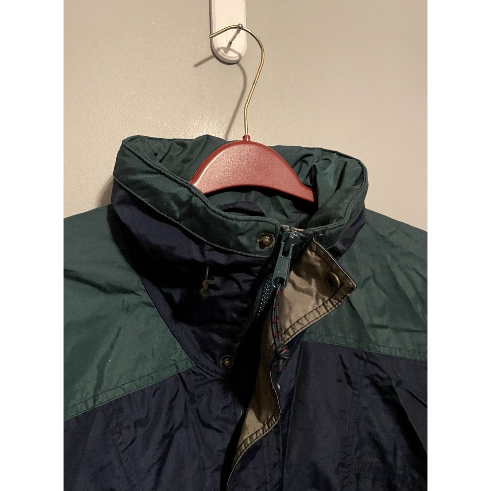 Vintage VINTAGE Columbia Jacket Mens Large Blue Parka Outdoor Rain Coat Nylon 1990s Effect Men L Blue Parka Mens Size US L / EU 52-54 / 3 - 2 Thumbnail