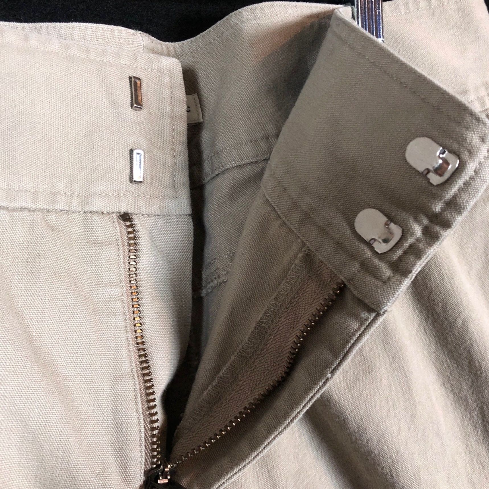 Banana Republic Banana Republic Womens Pants Tan Mid Rise Cargo Capris 100% Cotton 14 Capris Pants Women's Casual Workwear 14 Size 36" / US 14 / IT 50 - 4 Thumbnail