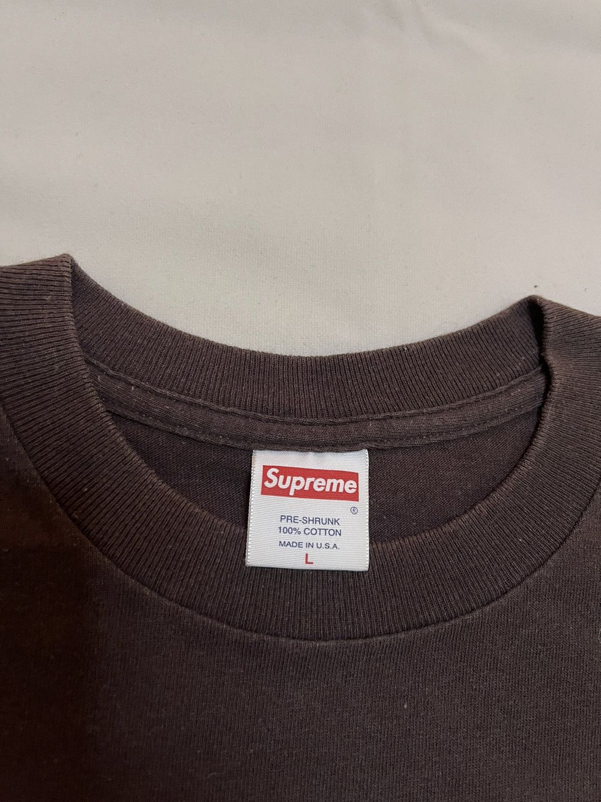 Supreme Supreme 03 Brown on Brown box logo tee Size US L / EU 52-54 / 3 - 3 Thumbnail