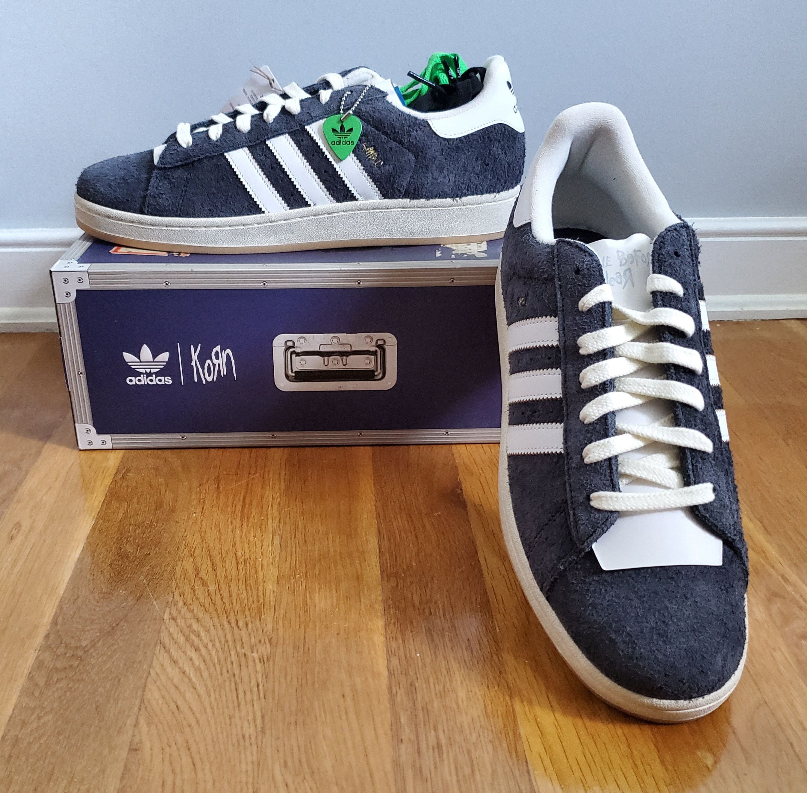 image of Adidas X Korn Campus 2 Follow The Leader Shoes in Carbon, Men's (Size 10.5)