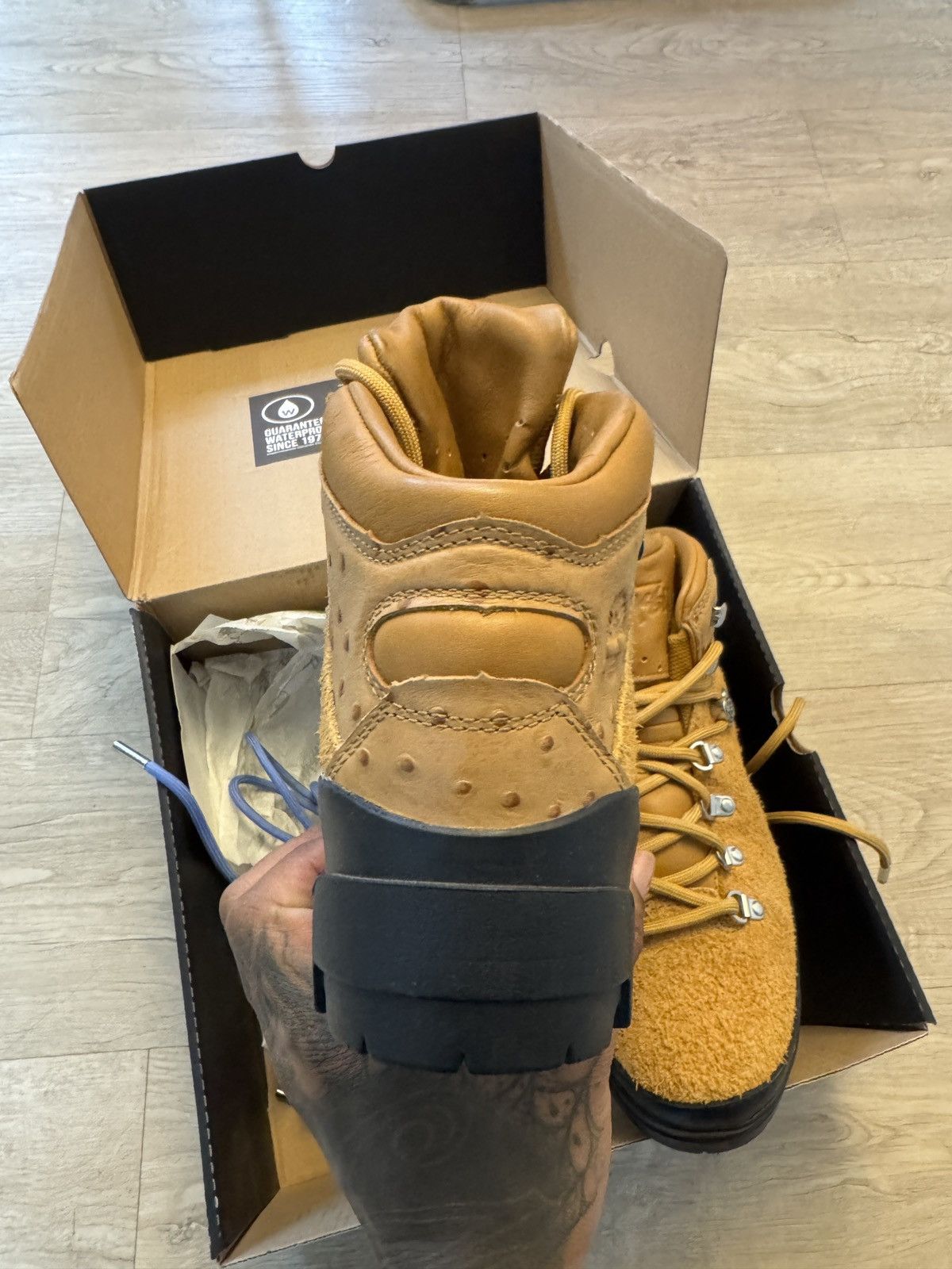 Stussy × Timberland Wheat Stussy x Timberland World Hiker Size US 7.5 / EU 40-41 - 5 Thumbnail